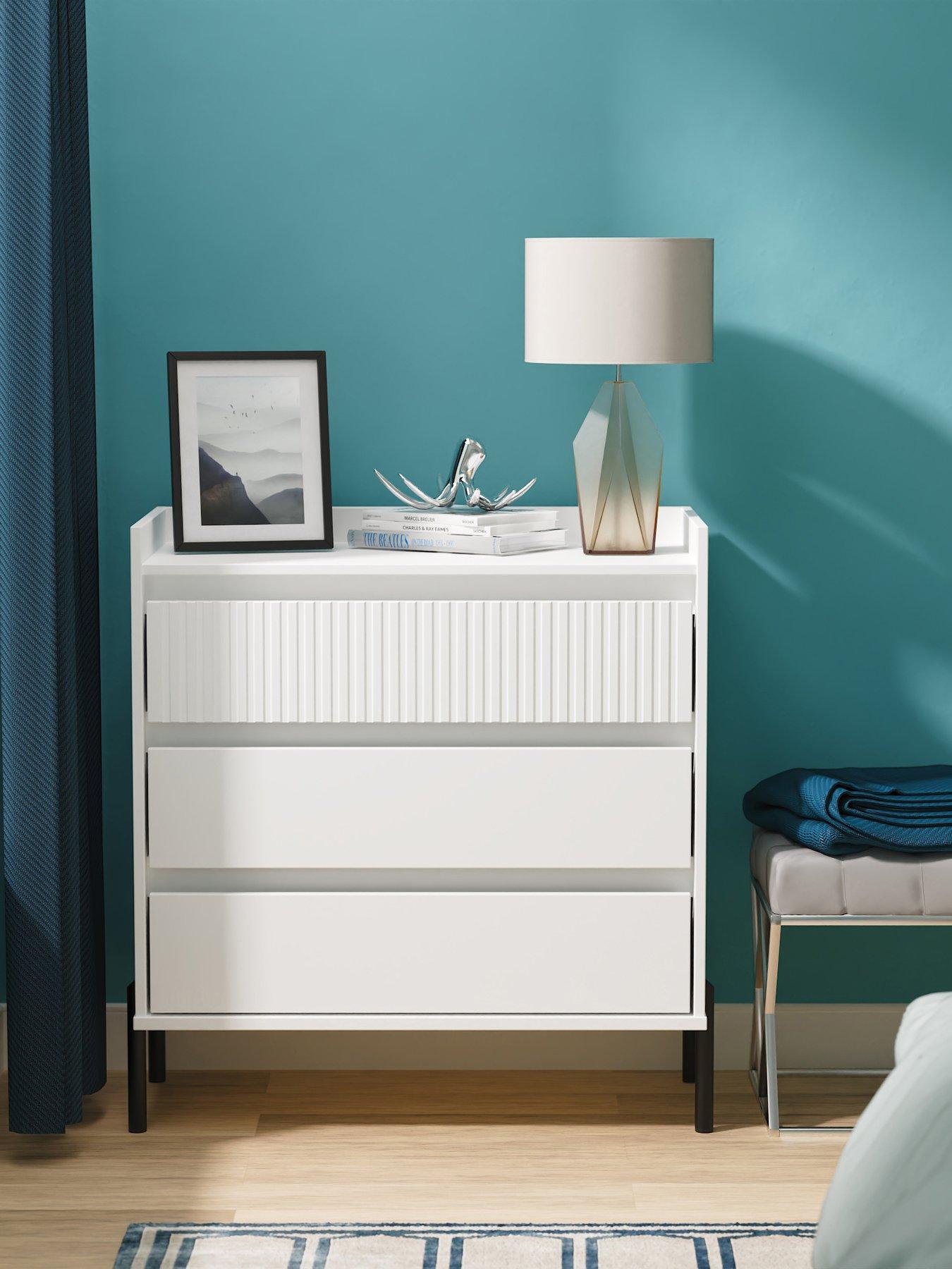 SWIFT Ciara 3 Drawer Chest Ready Assembled