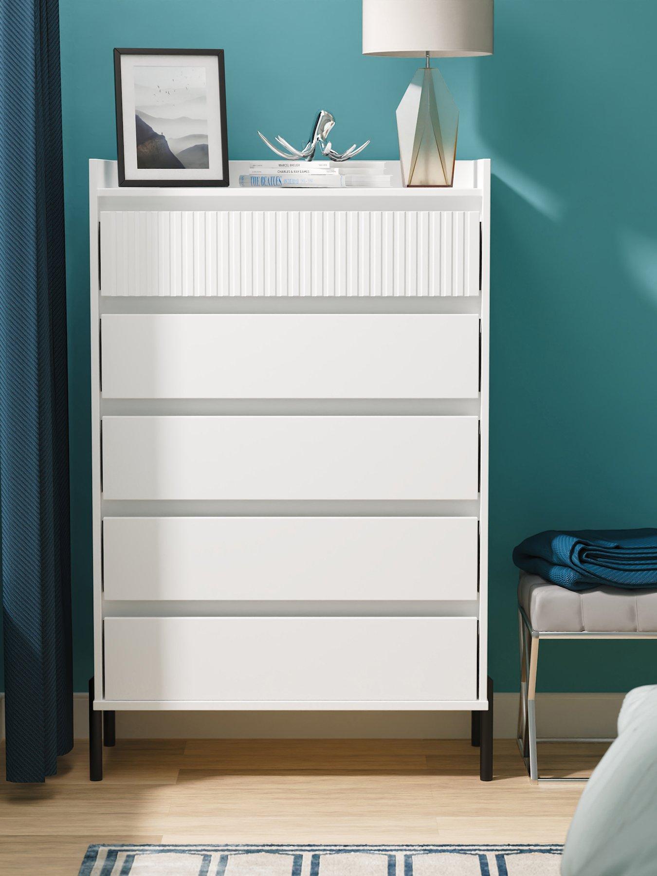 SWIFT Ciara 5 Drawer Chest Ready Assembled