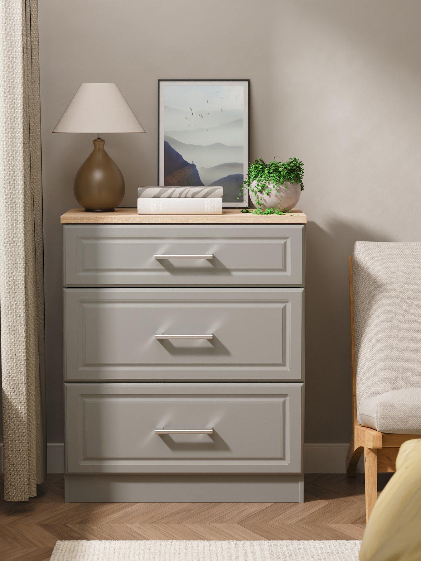 SWIFT Regent 3 Drawer Deep Chest Ready Assembled