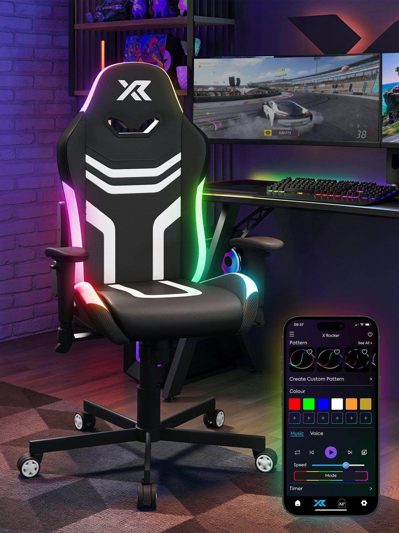 X Rocker オバール RGB オフィスゲーミングチェア LED X Rocker オバール RGB オフィスゲーミングチェア | Costco Japan