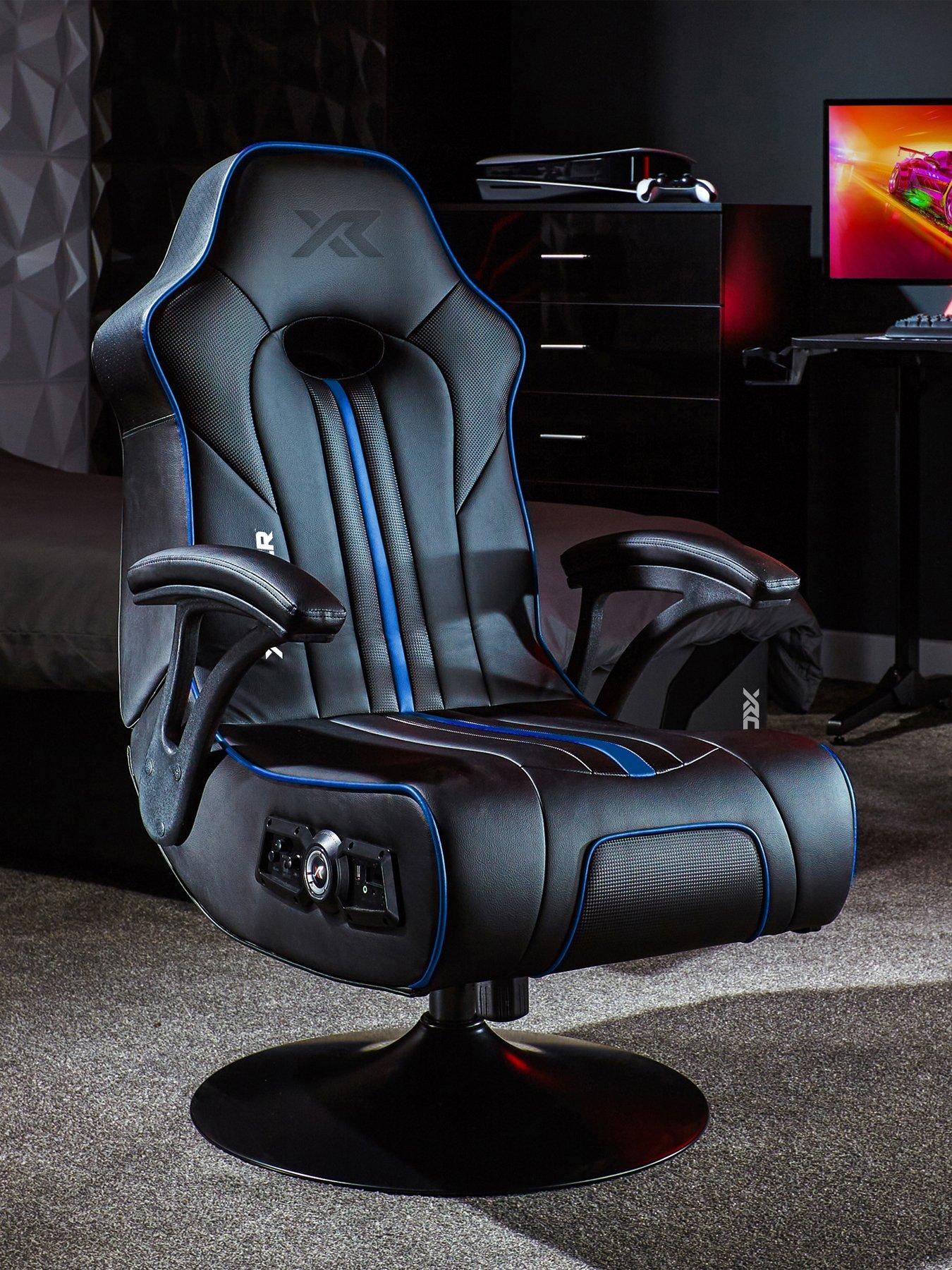 X Rocker Torque 2.1 Bluetooth Pedestal Gaming Chair - Blue