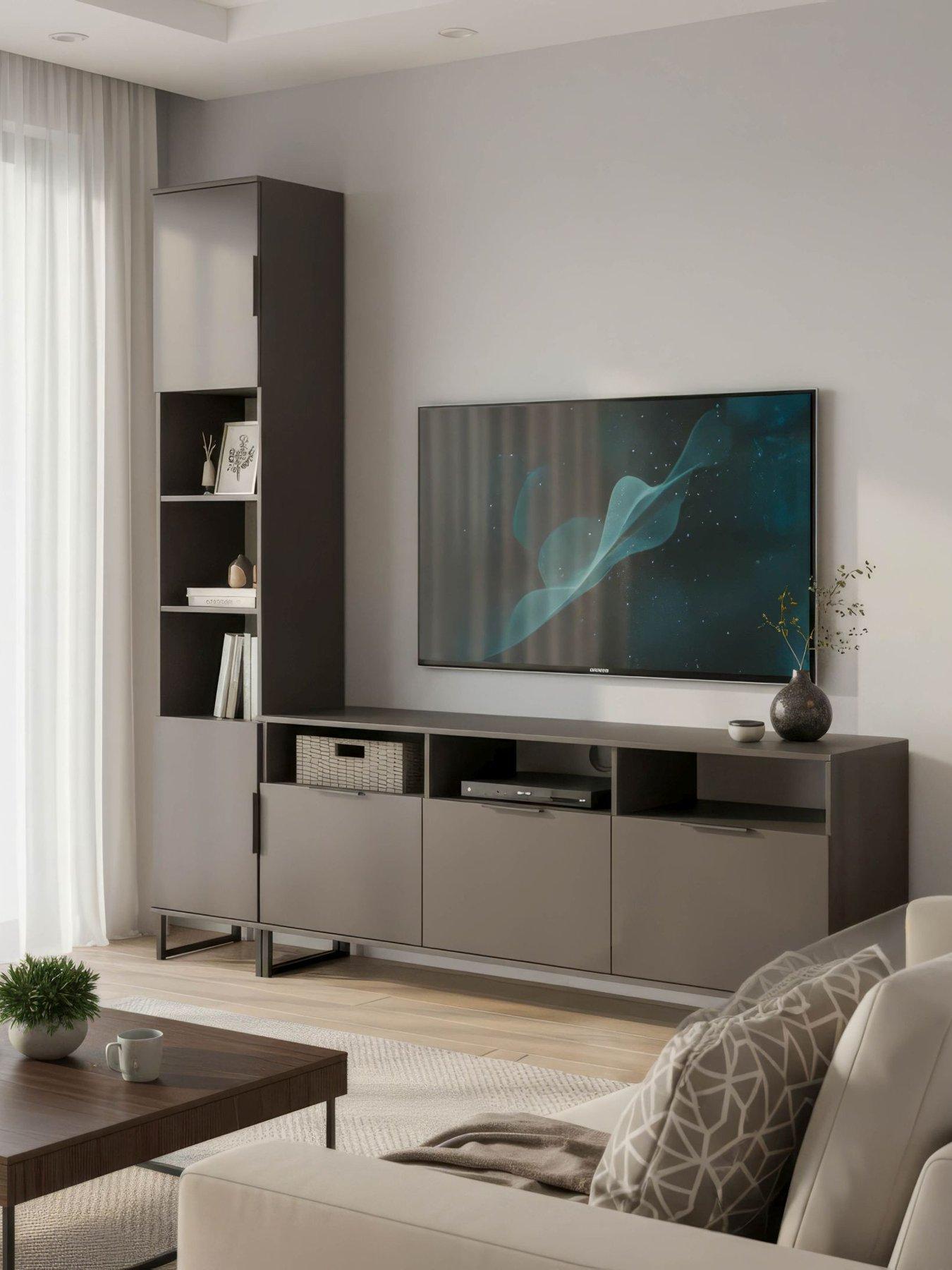 SWIFT Emerson Left Hand Media Unit Ready Assembled