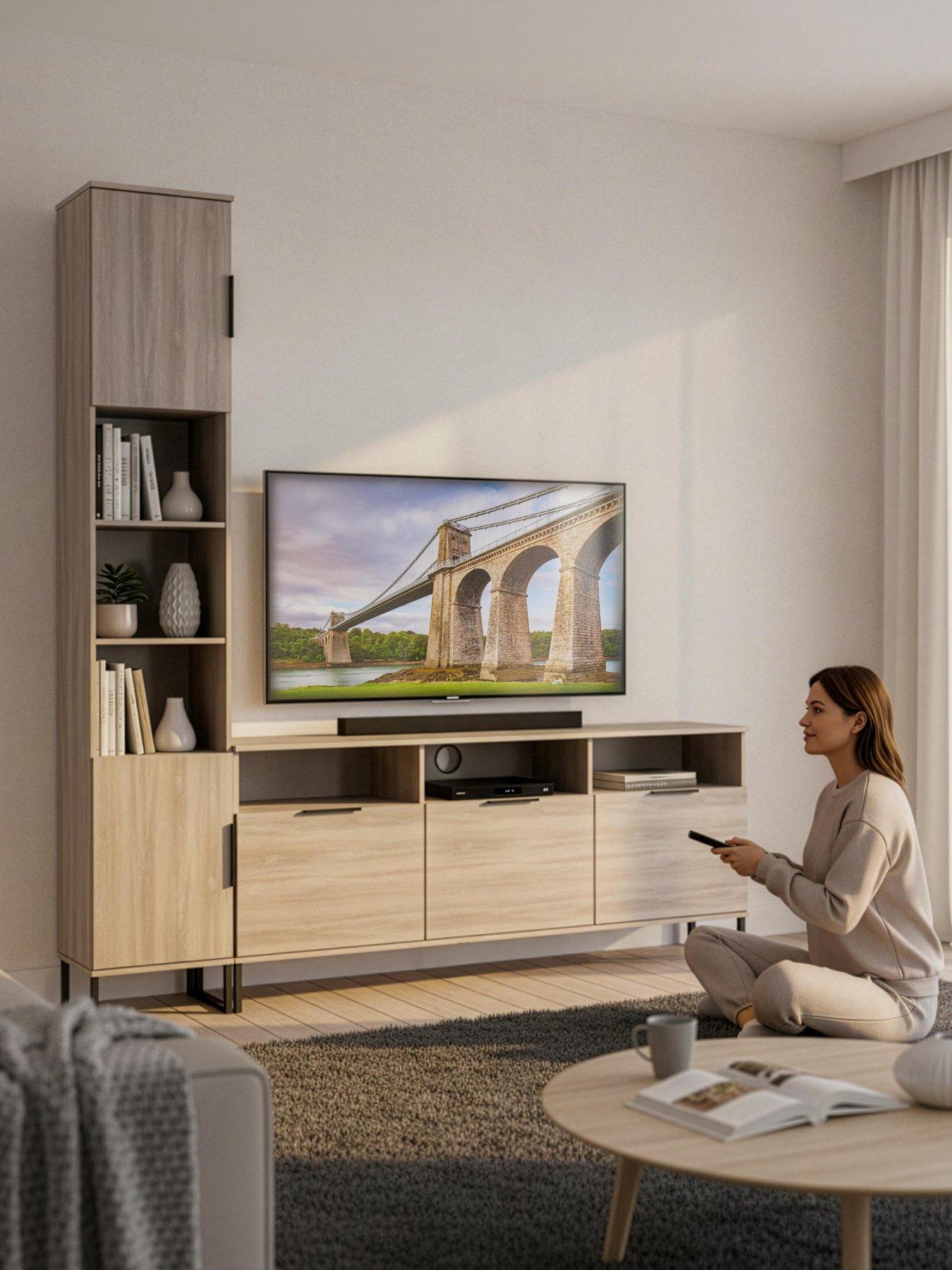 SWIFT Emerson Left Hand Media Unit Ready Assembled