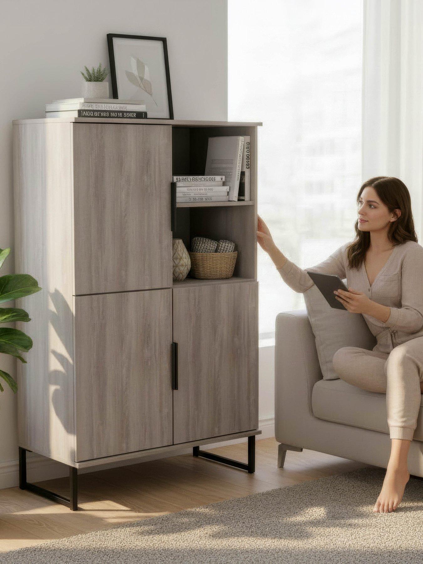 SWIFT Emerson Highboard Ready Assembled