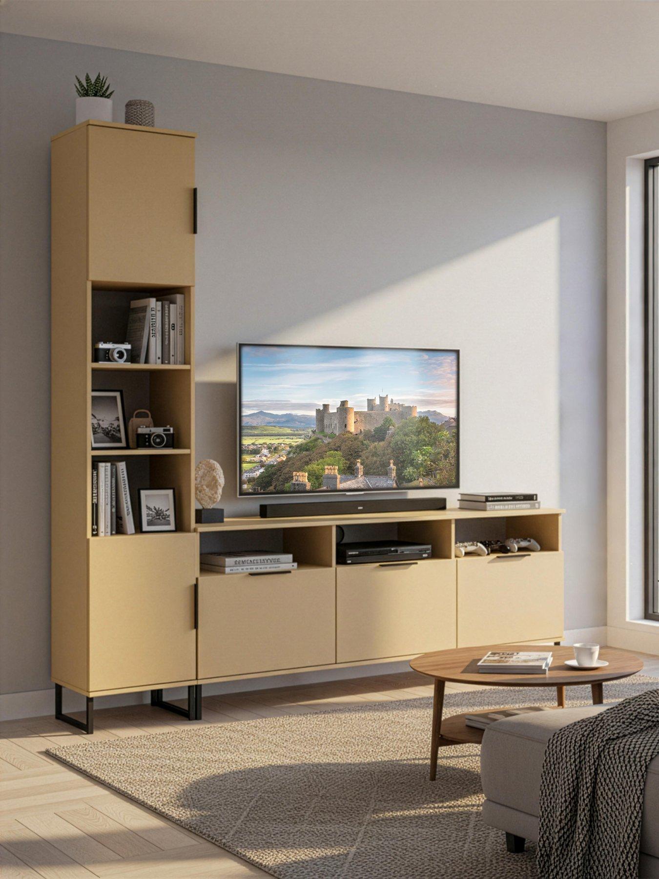 SWIFT Emerson Left Hand Media Unit Ready Assembled