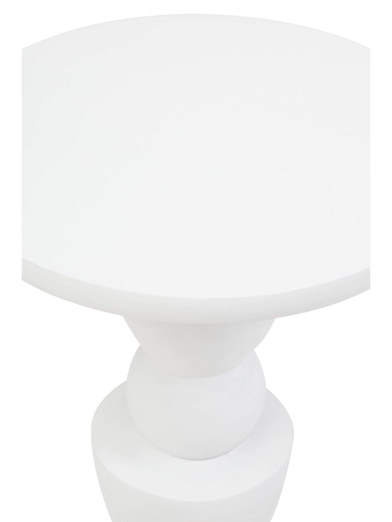 Image 3 of 7 of Premier Housewares Walsa Mango Wood Column Side Table