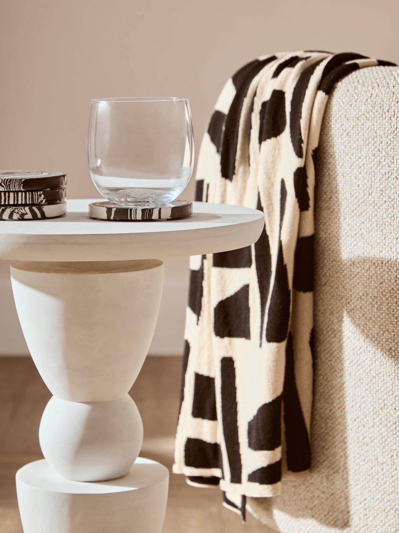 Image 5 of 7 of Premier Housewares Walsa Mango Wood Column Side Table