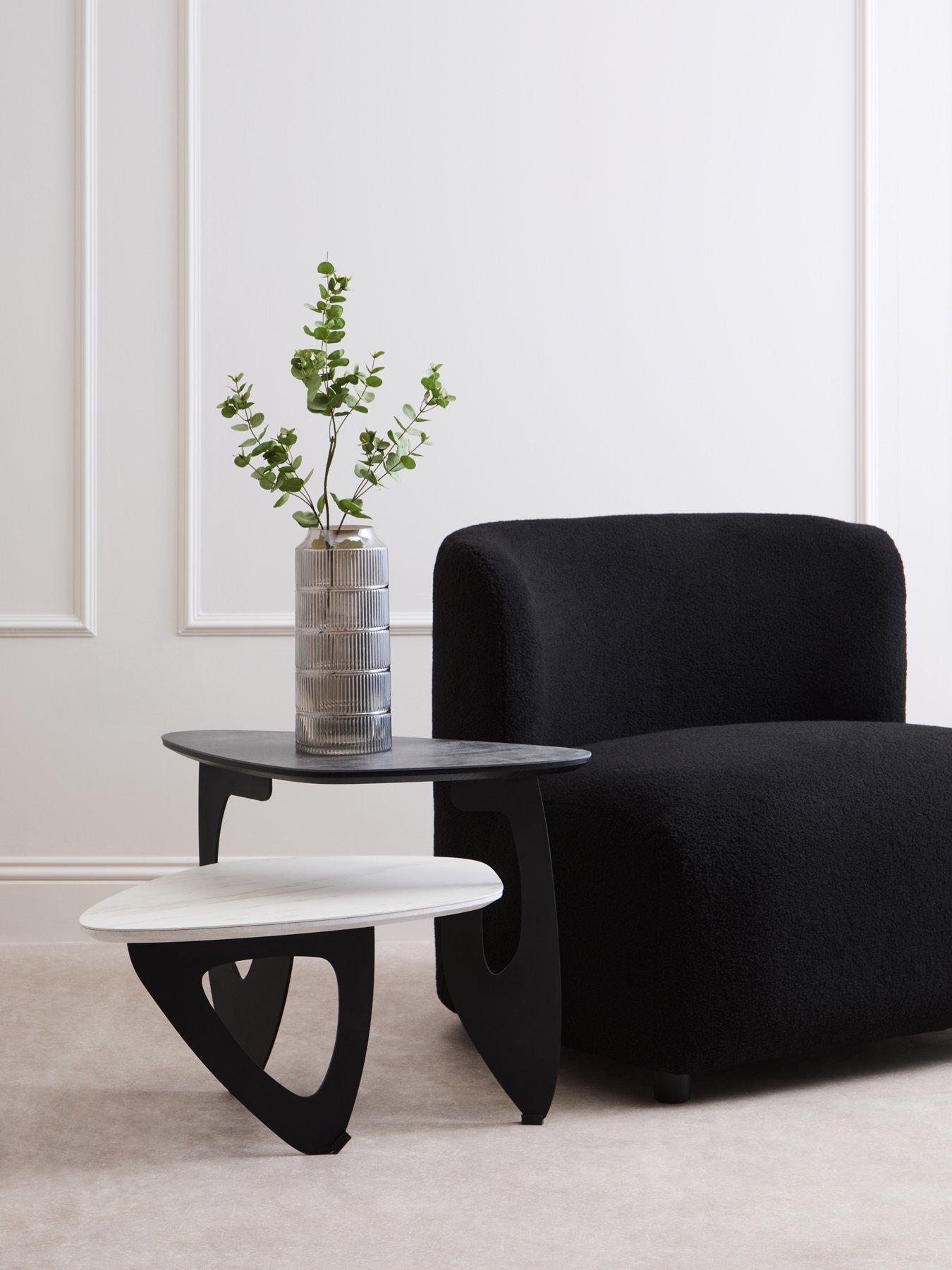 Image 1 of 7 of Premier Housewares Imperia 2 Tier Ceramic Coffee Table