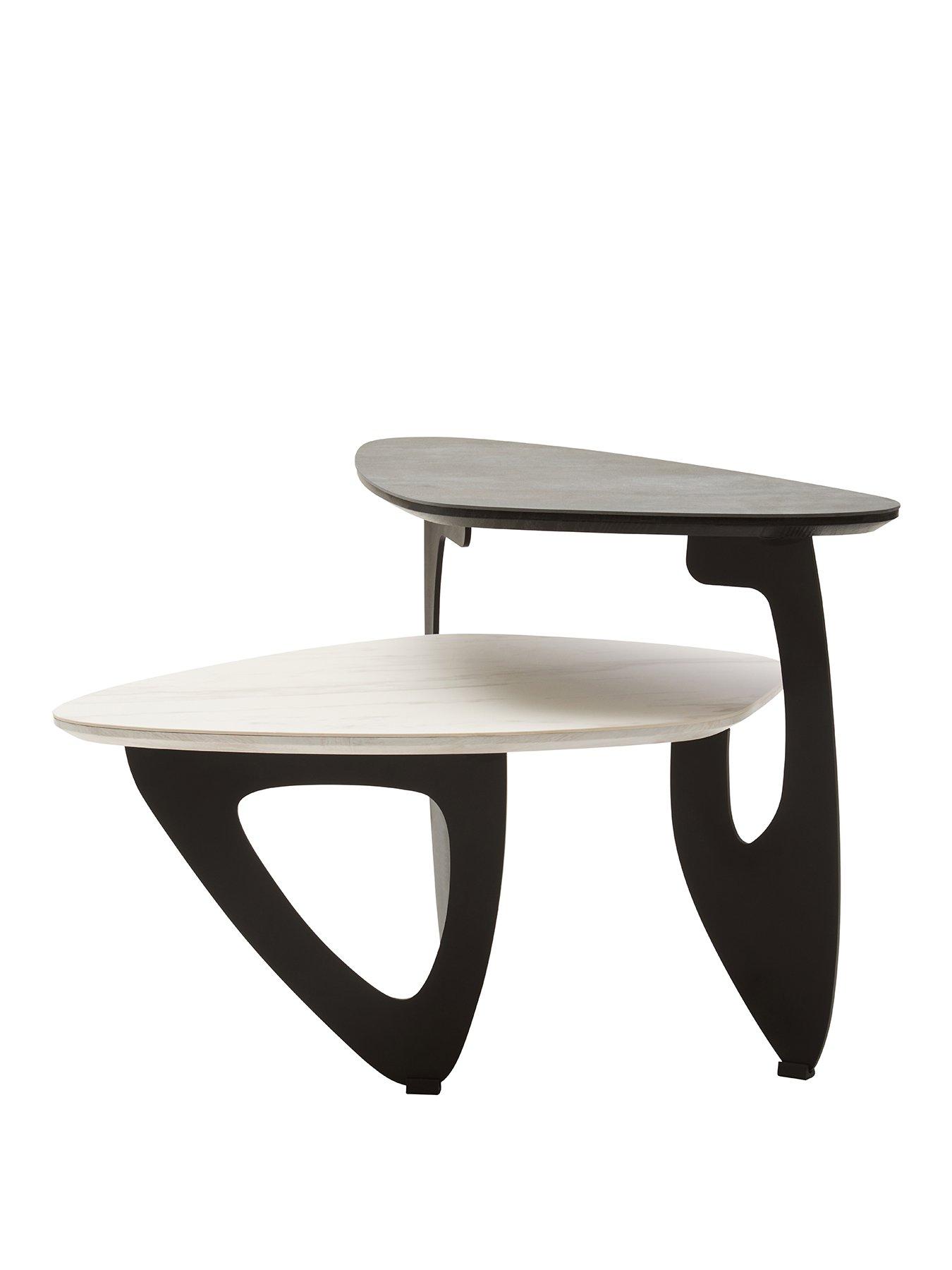 Image 2 of 7 of Premier Housewares Imperia 2 Tier Ceramic Coffee Table