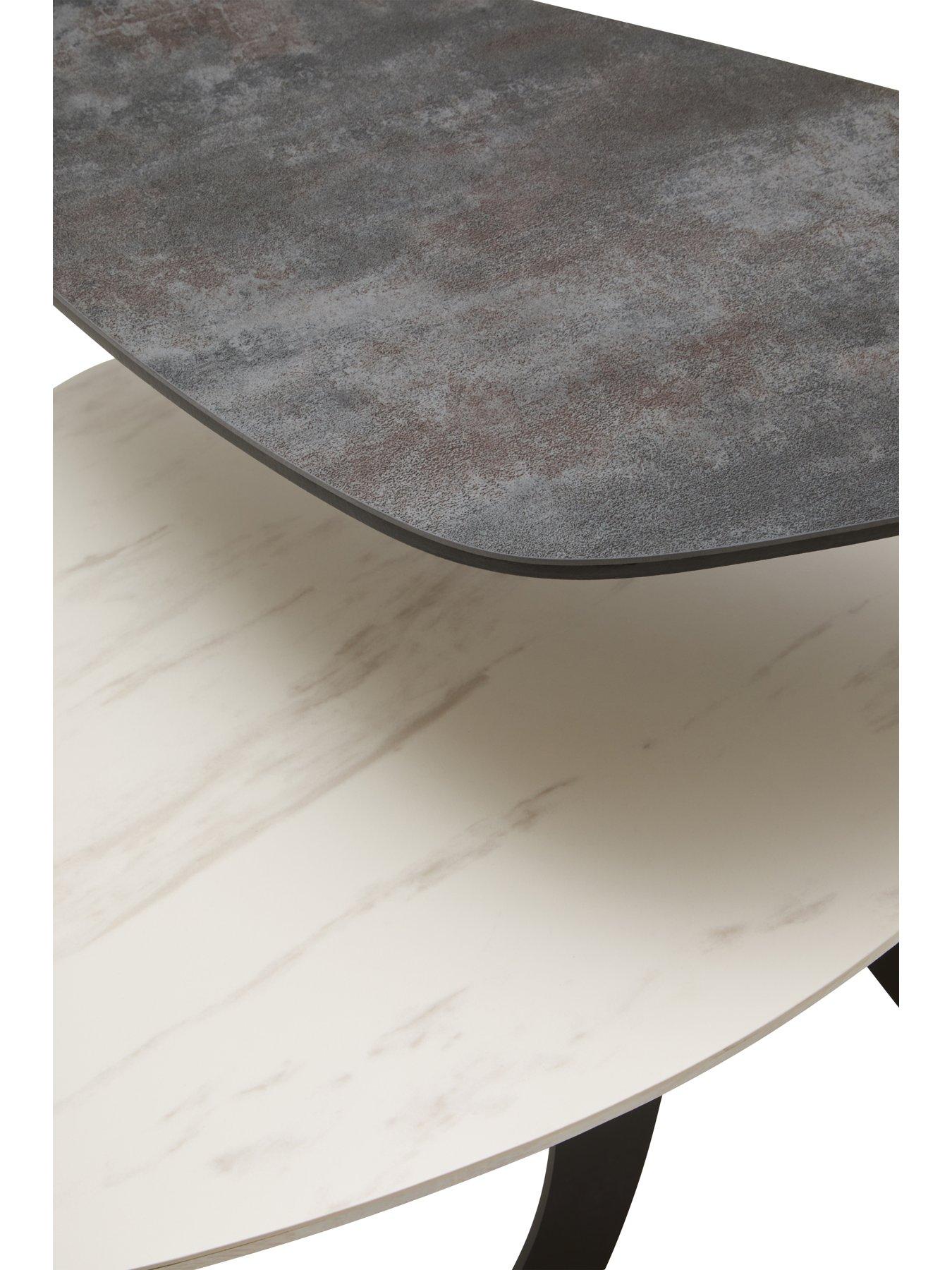 Image 3 of 7 of Premier Housewares Imperia 2 Tier Ceramic Coffee Table