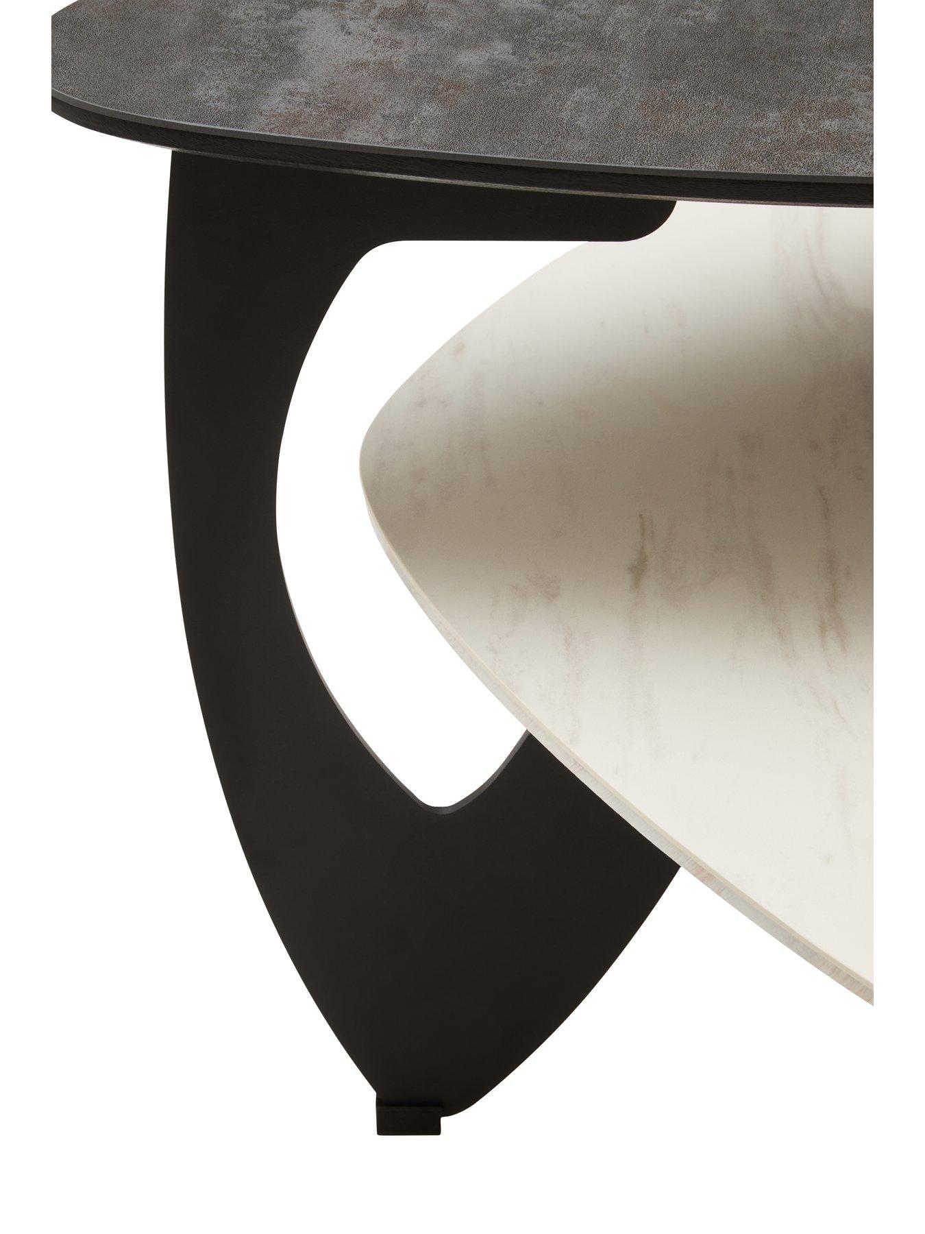 Image 4 of 7 of Premier Housewares Imperia 2 Tier Ceramic Coffee Table