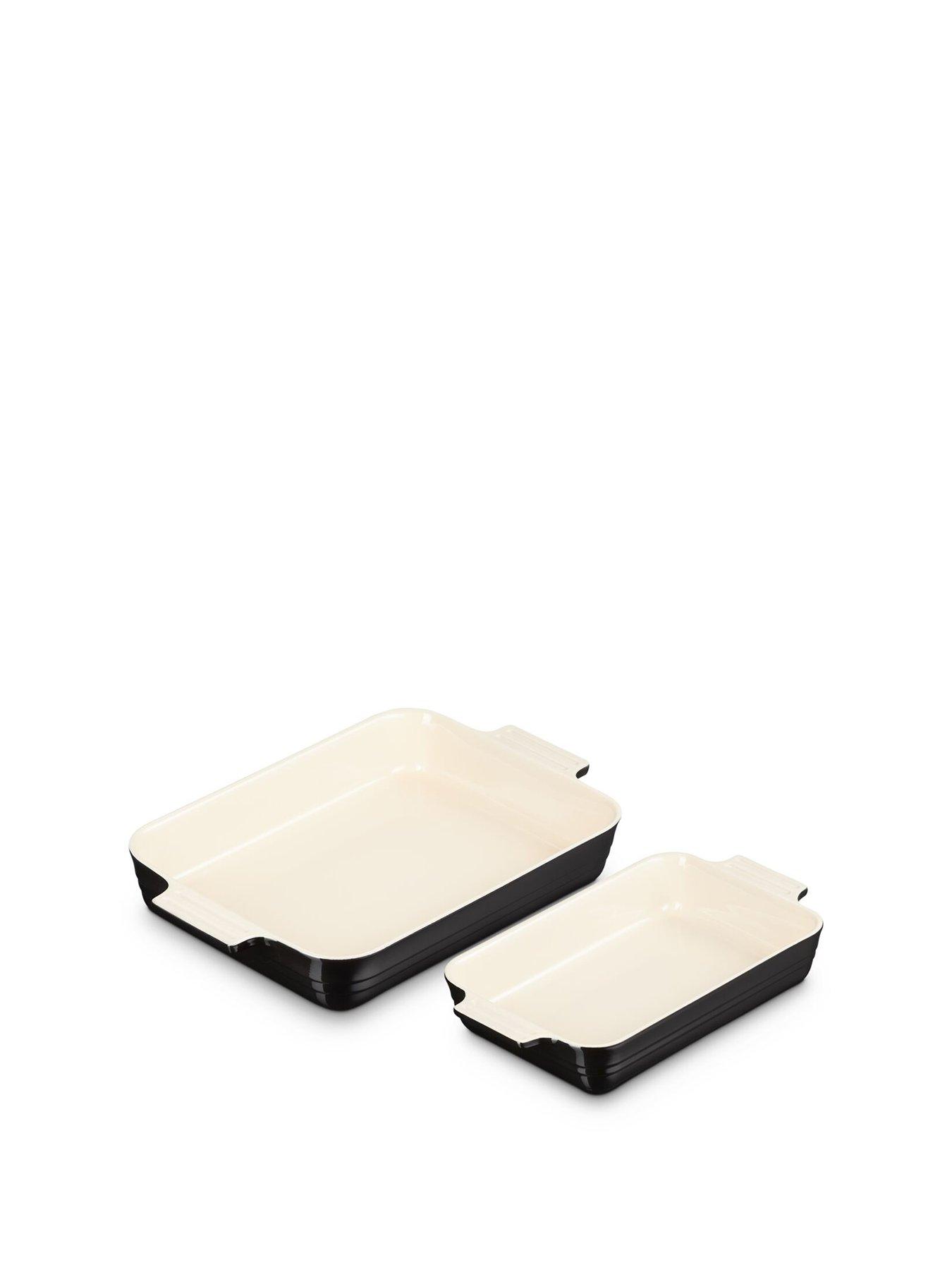 Le Creuset Set Of 2 Classic Rect Dishes 25cm And 32 cm
