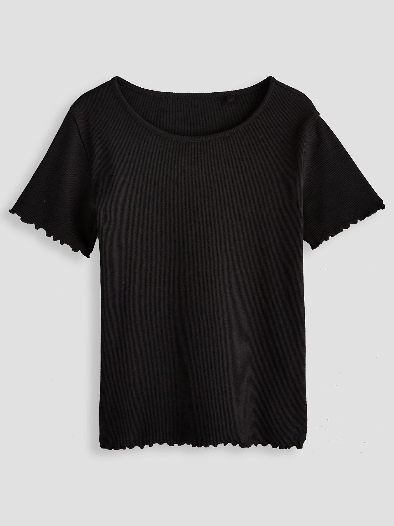 Image 3 of 5 of The Very Collection Girls Basic 2 Pack Rib Short Sleeve Tops (3 - 16 years)