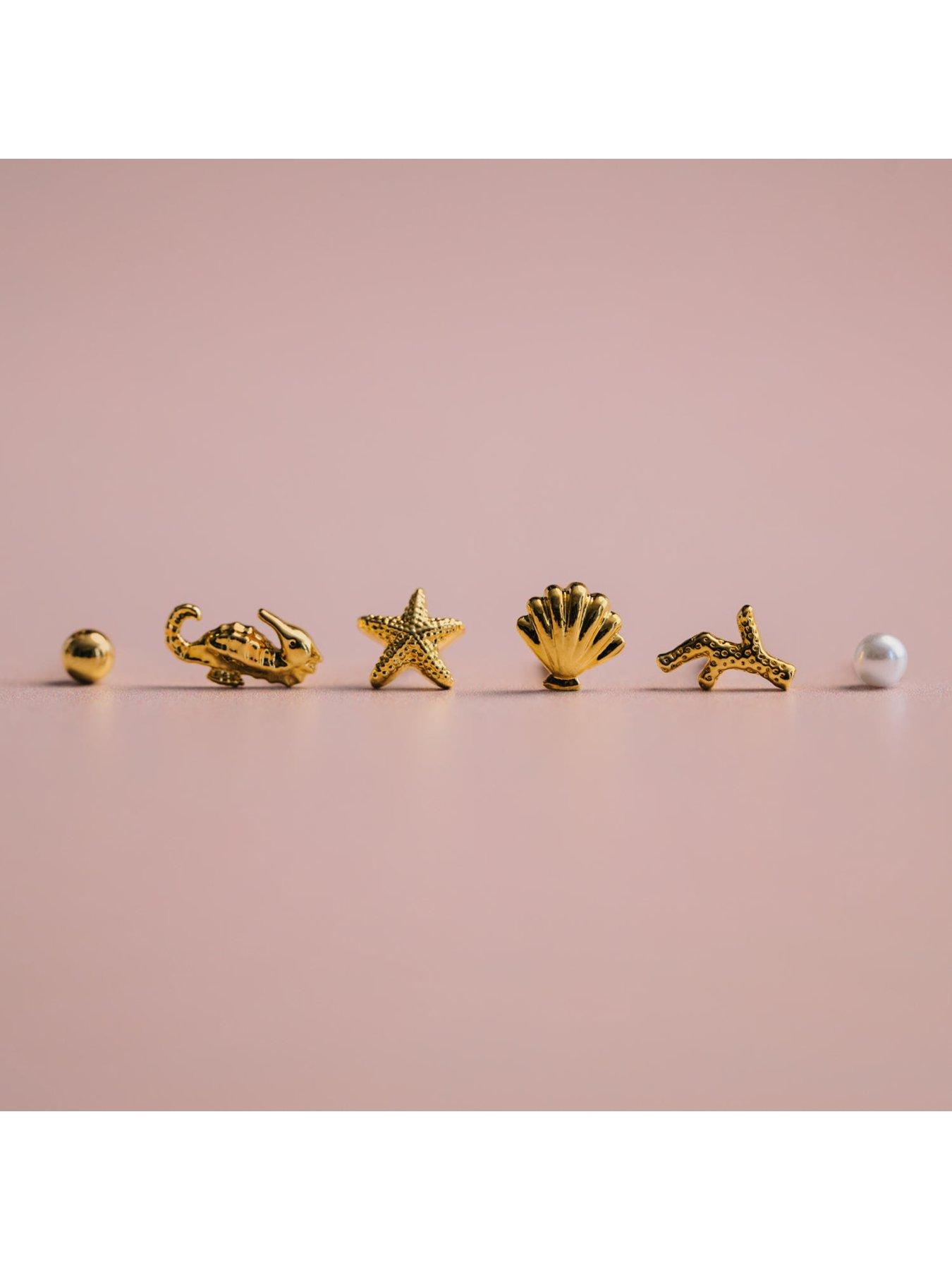 Image 3 of 4 of Orelia Mixed Seaside Stud Pack