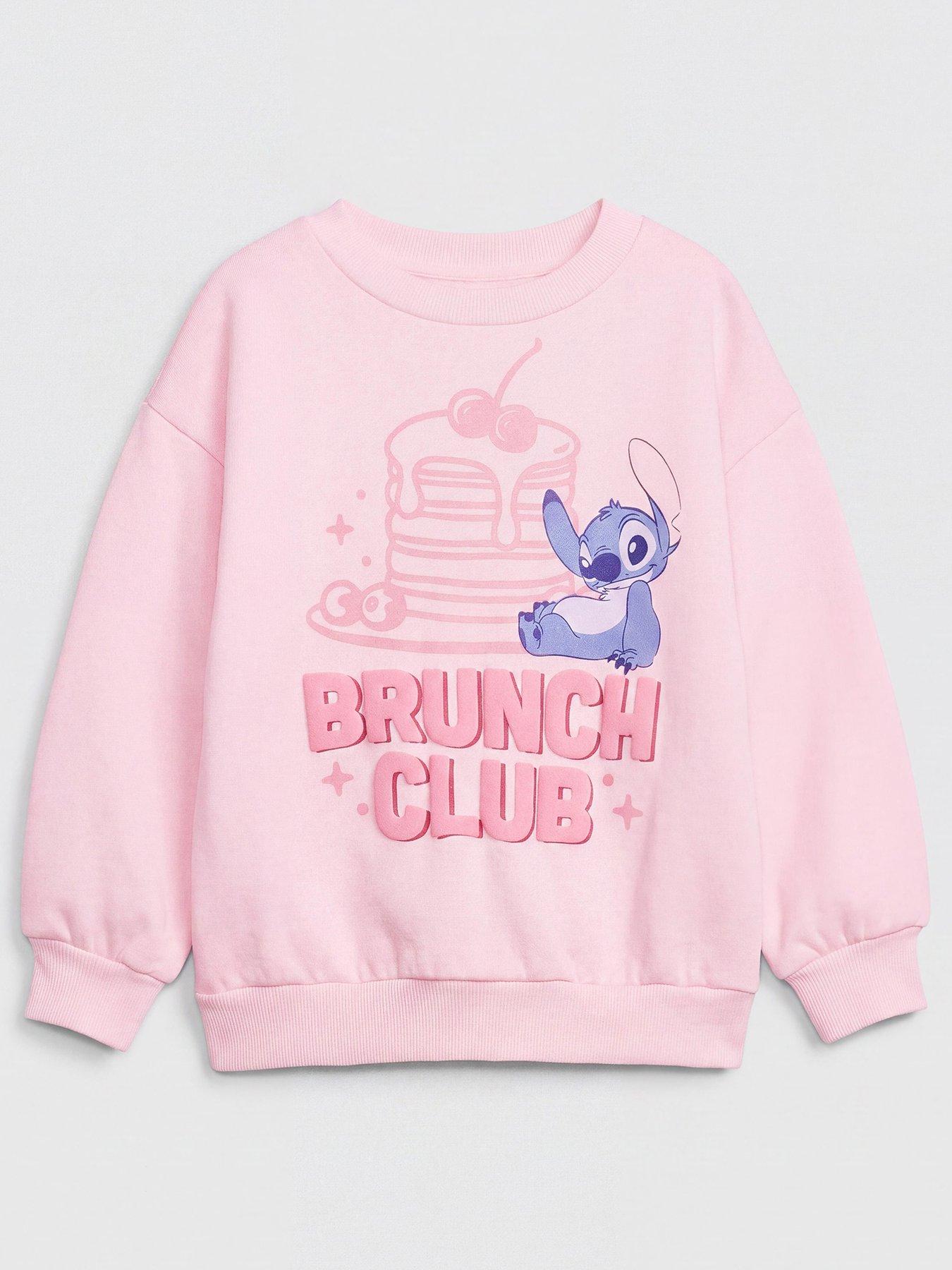 The Very Collection Disney Lilo  &  Stitch Brunch Club Sweat - Pink