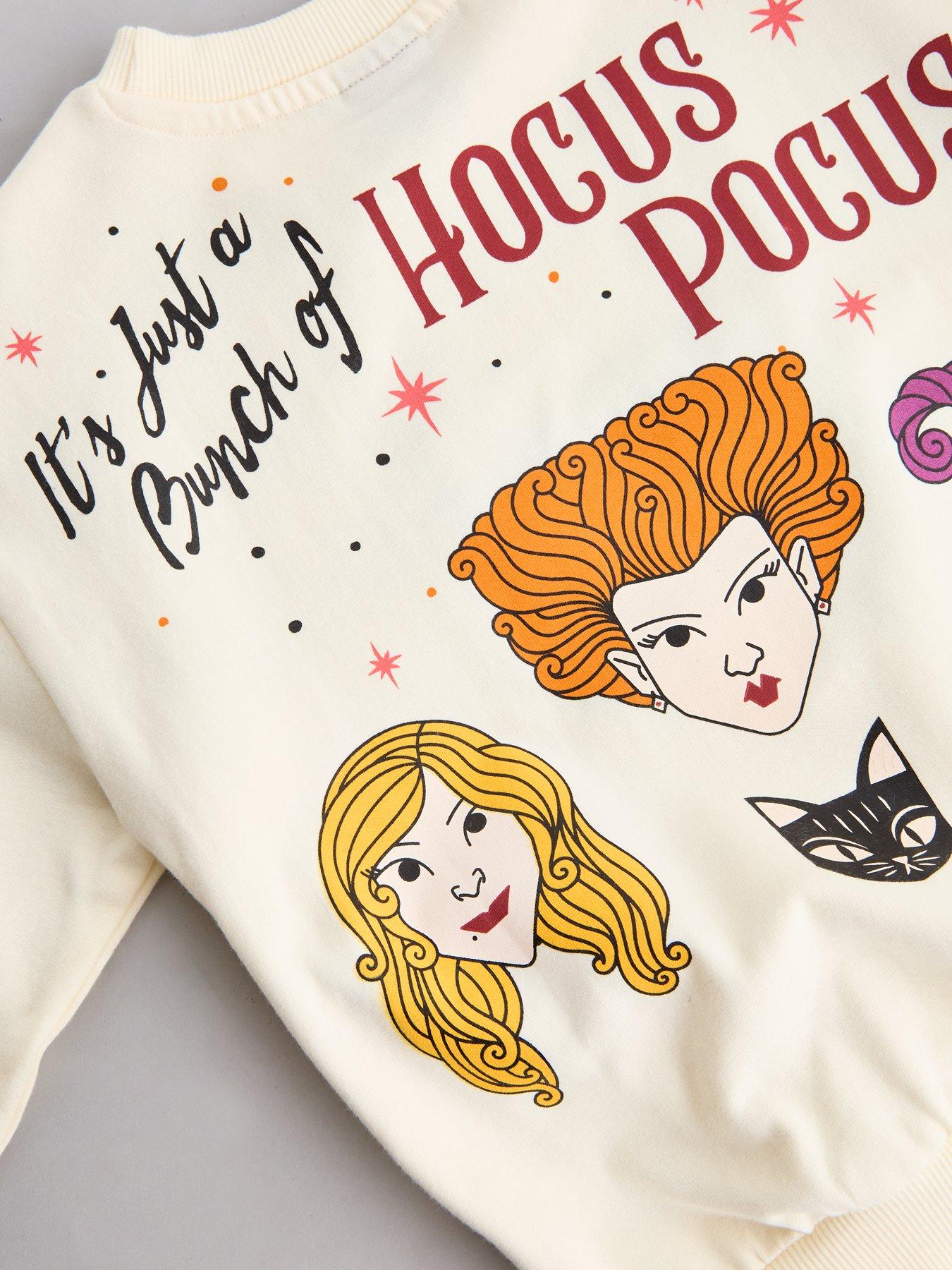 Image 4 of 4 of The Very Collection Girls Hocus Pocus Back Print Sweatshirt - Cream