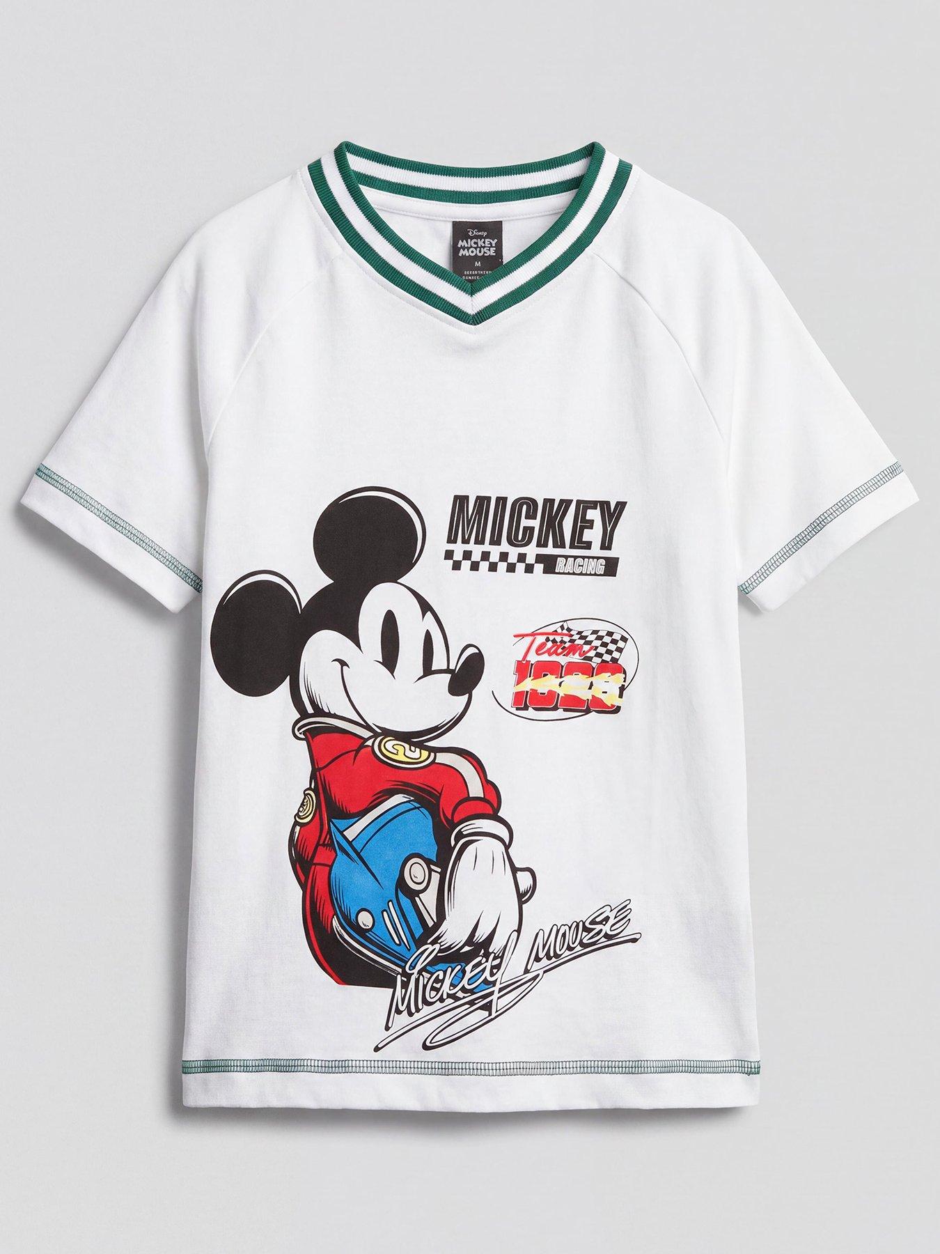 The Very Collection Disney Mickey Mouse Sport Detail T-Shirt - White