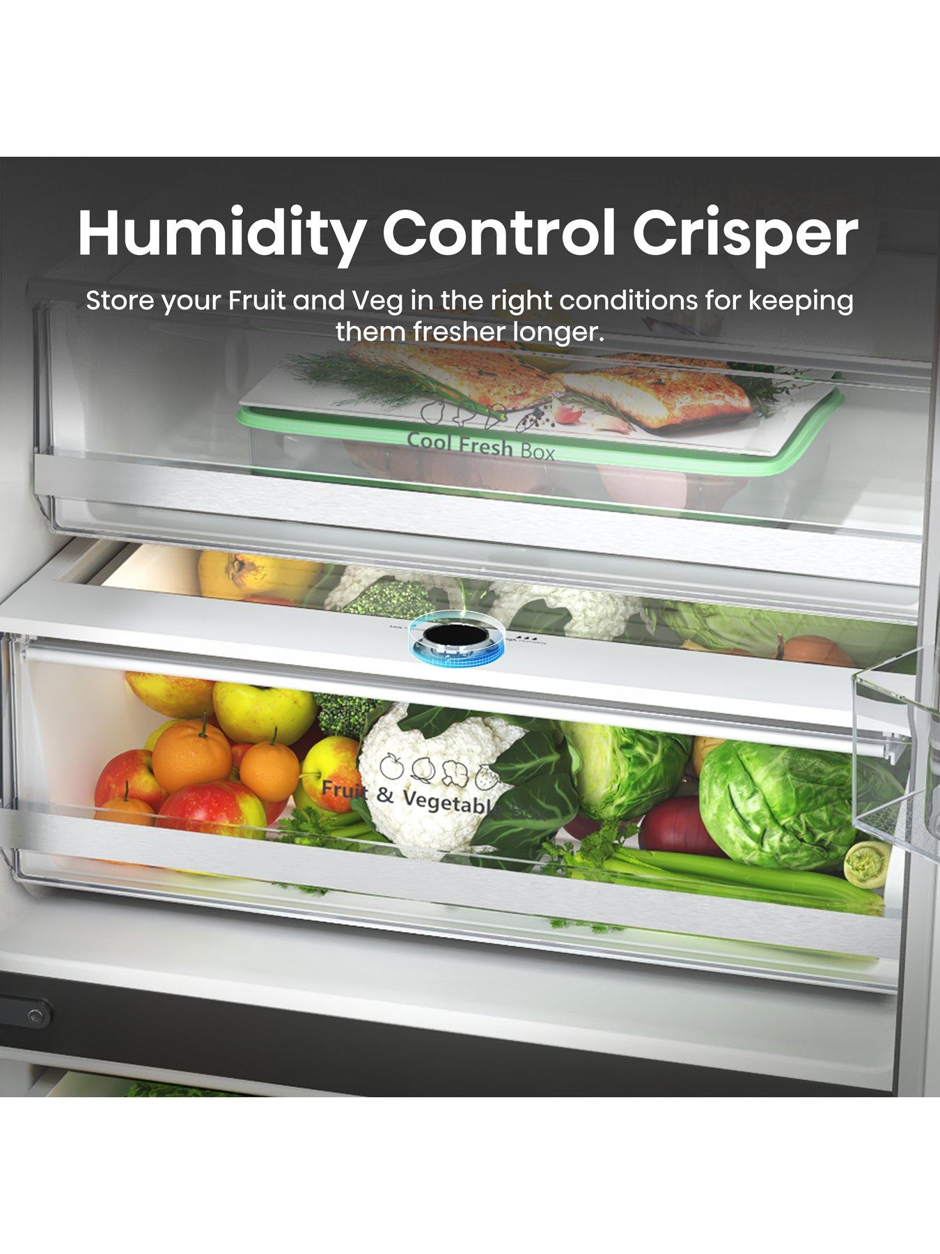 Image 4 of 7 of Hisense PureFlat Slim RF632N4AFC1 Total No Frost American Fridge Freezer - Black / Stainless Steel - C Rated