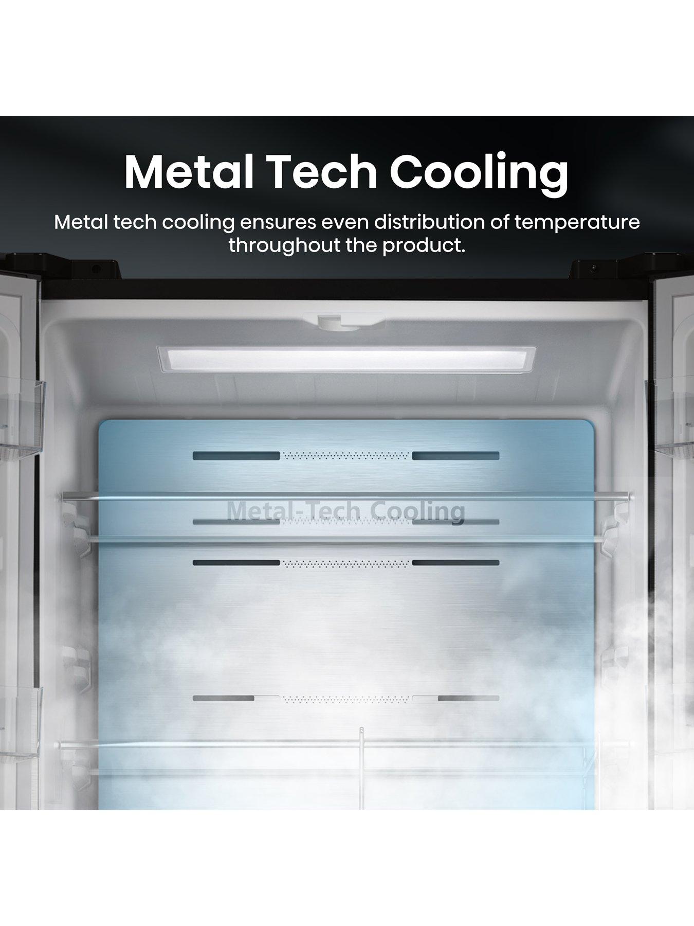 Image 5 of 7 of Hisense PureFlat Slim RF632N4AFC1 Total No Frost American Fridge Freezer - Black / Stainless Steel - C Rated