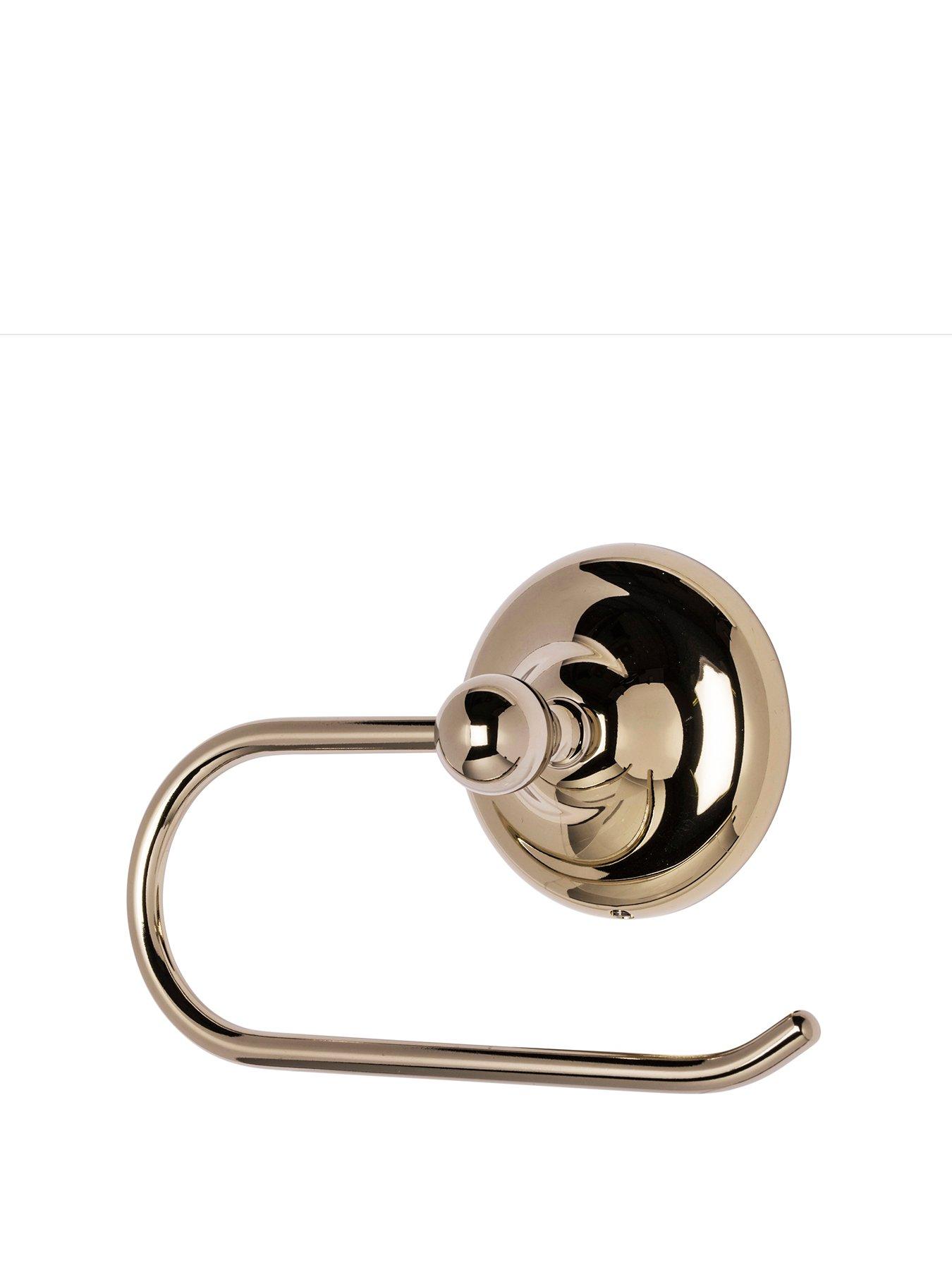Image 2 of 6 of Croydex Flexi-fix Grosvenor Gold Toilet Roll Holder