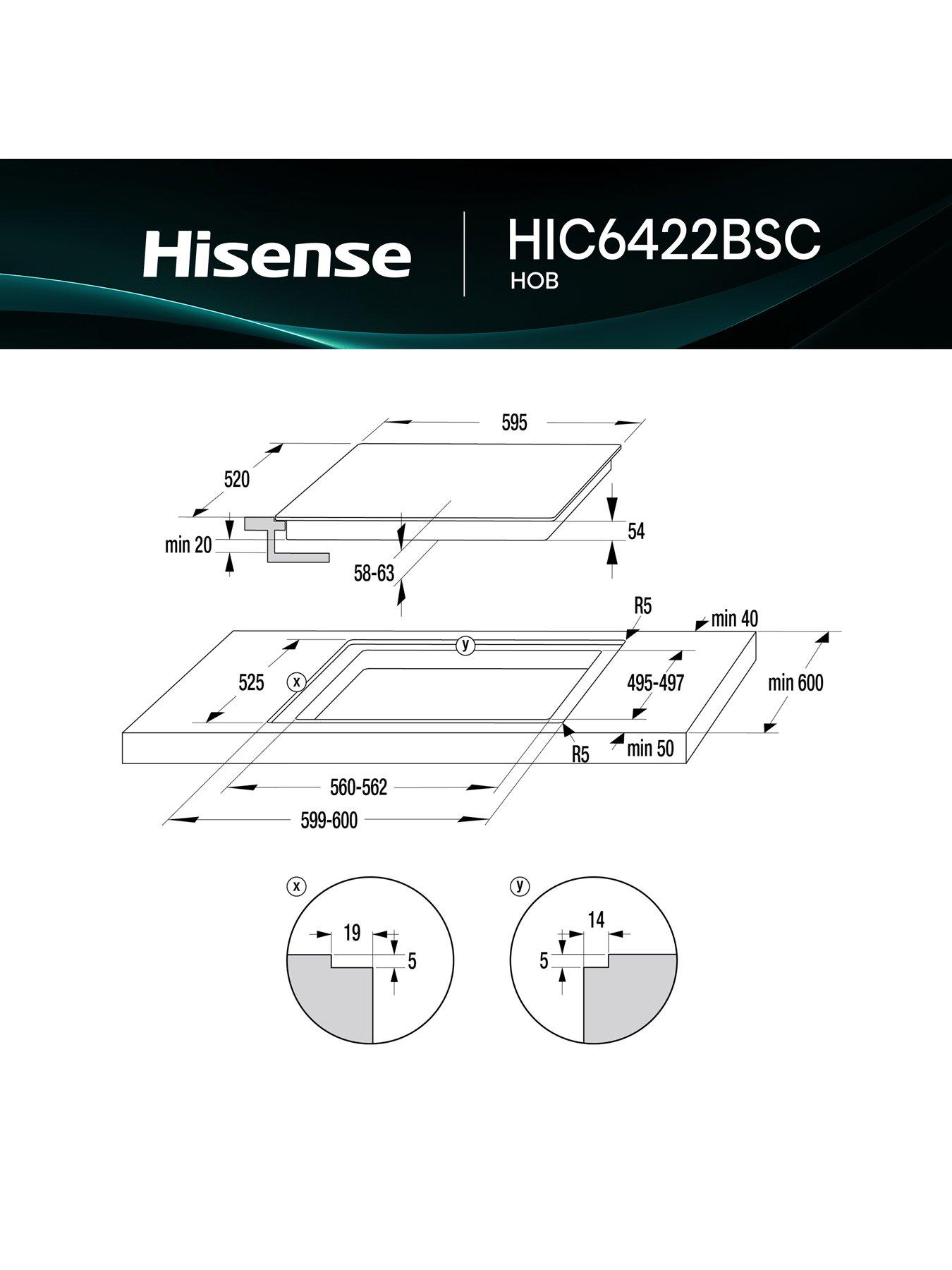 Image 6 of 7 of Hisense Hisense Hi4 60cm Induction Hob