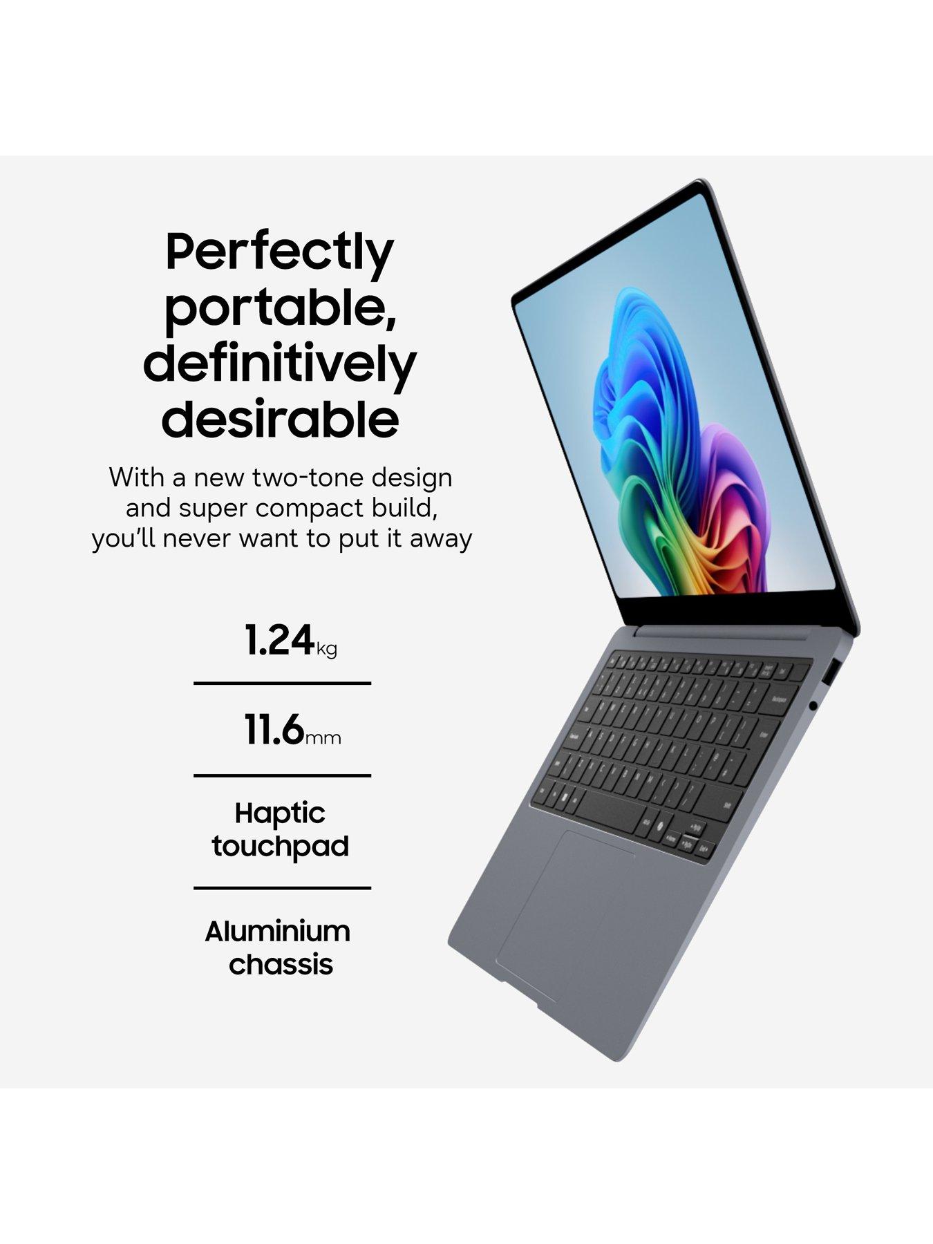Image 3 of 7 of Samsung Galaxy Book6 Pro Copilot+ PC - 14in Laptop, WQXGA+, Intel Core Ultra 7, 16GB RAM, 512GB SSD - Grey - No Adaptor Included