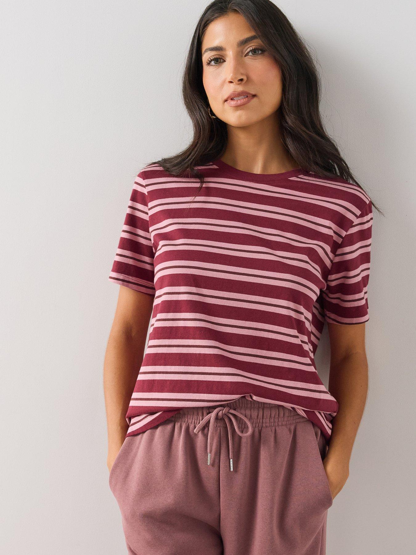 The Very Collection Stripe Crew Neck T-shirt