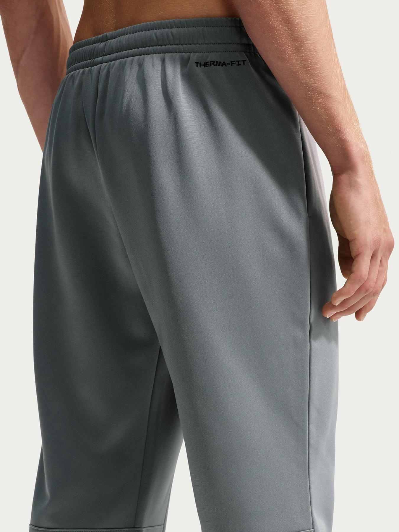 Image 4 of 5 of Nike Nike Mens Flex Therma-fit Fleece Training Joggers - Grey