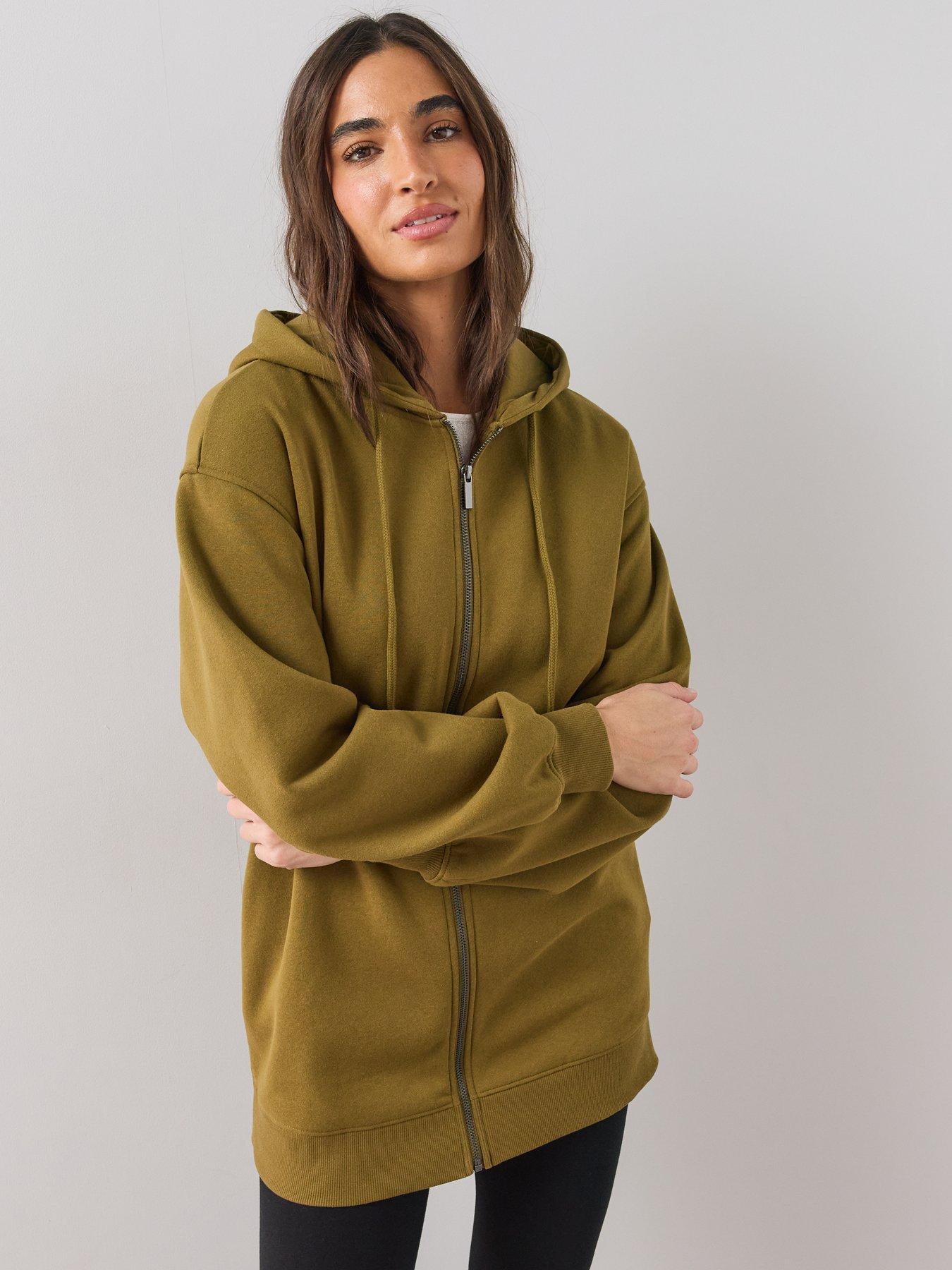 Image 4 of 6 of The Very Collection Longline Zip Hoodie