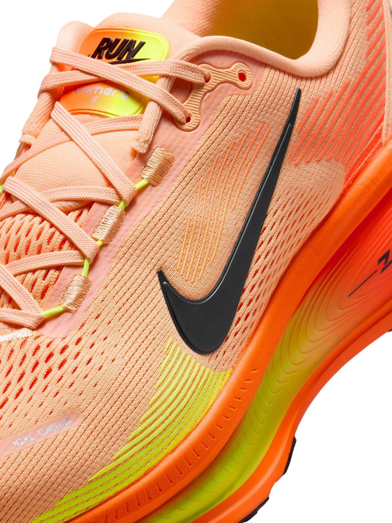 Image 6 of 7 of Nike Mens Vomero 18 Cushioned Lace-Up Running Trainers - Orange