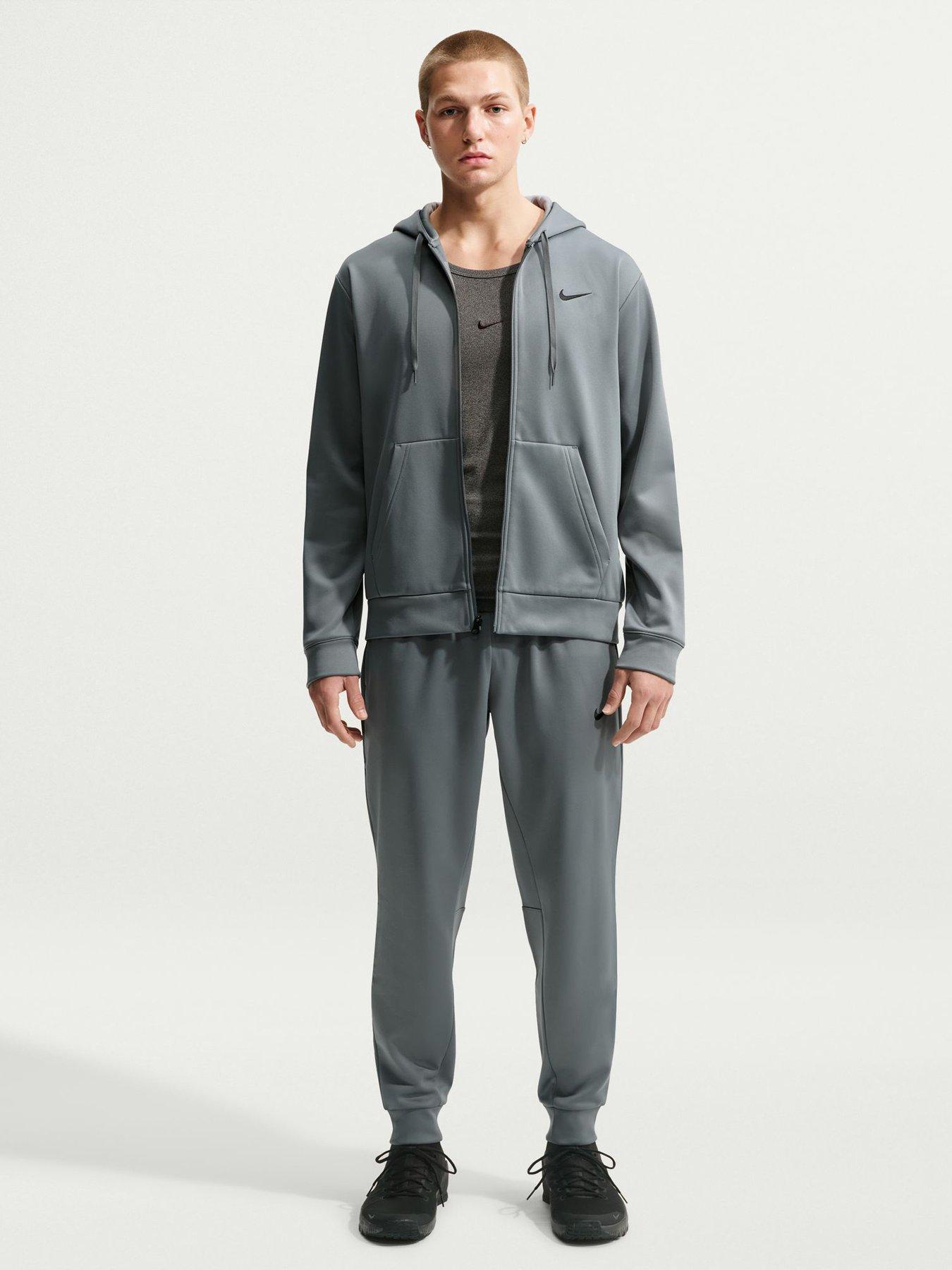 Image 1 of 5 of Nike Mens Therma-FIT Flex Full-Zip Training Hoodie - Grey