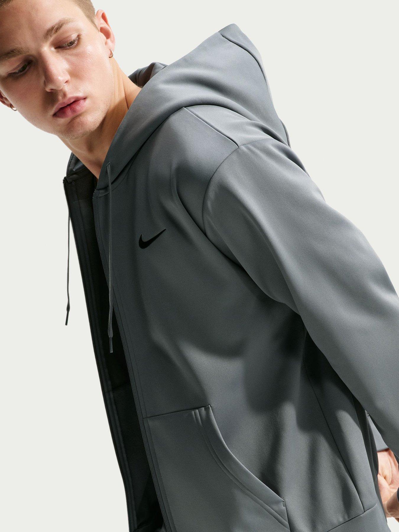 Image 4 of 5 of Nike Mens Therma-FIT Flex Full-Zip Training Hoodie - Grey