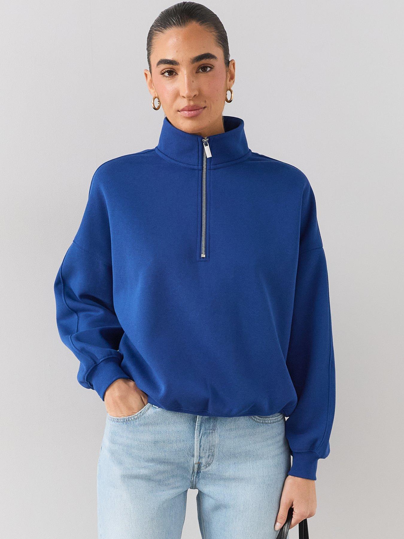 The Very Collection Half Zip Sweatshirt - Blue