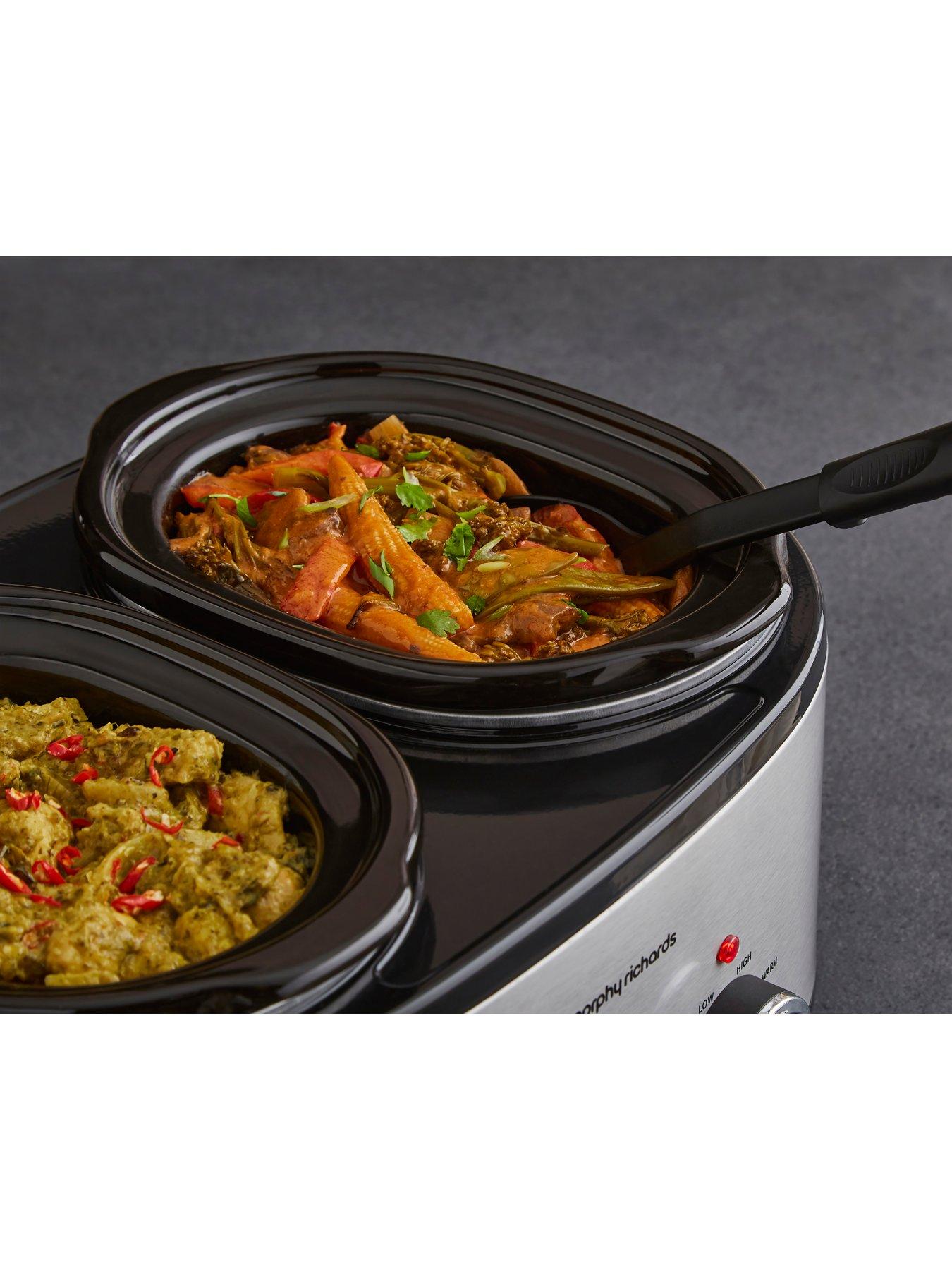 Image 4 of 8 of Morphy Richards 3.8L DuoServe Double Pot Slow Cooker