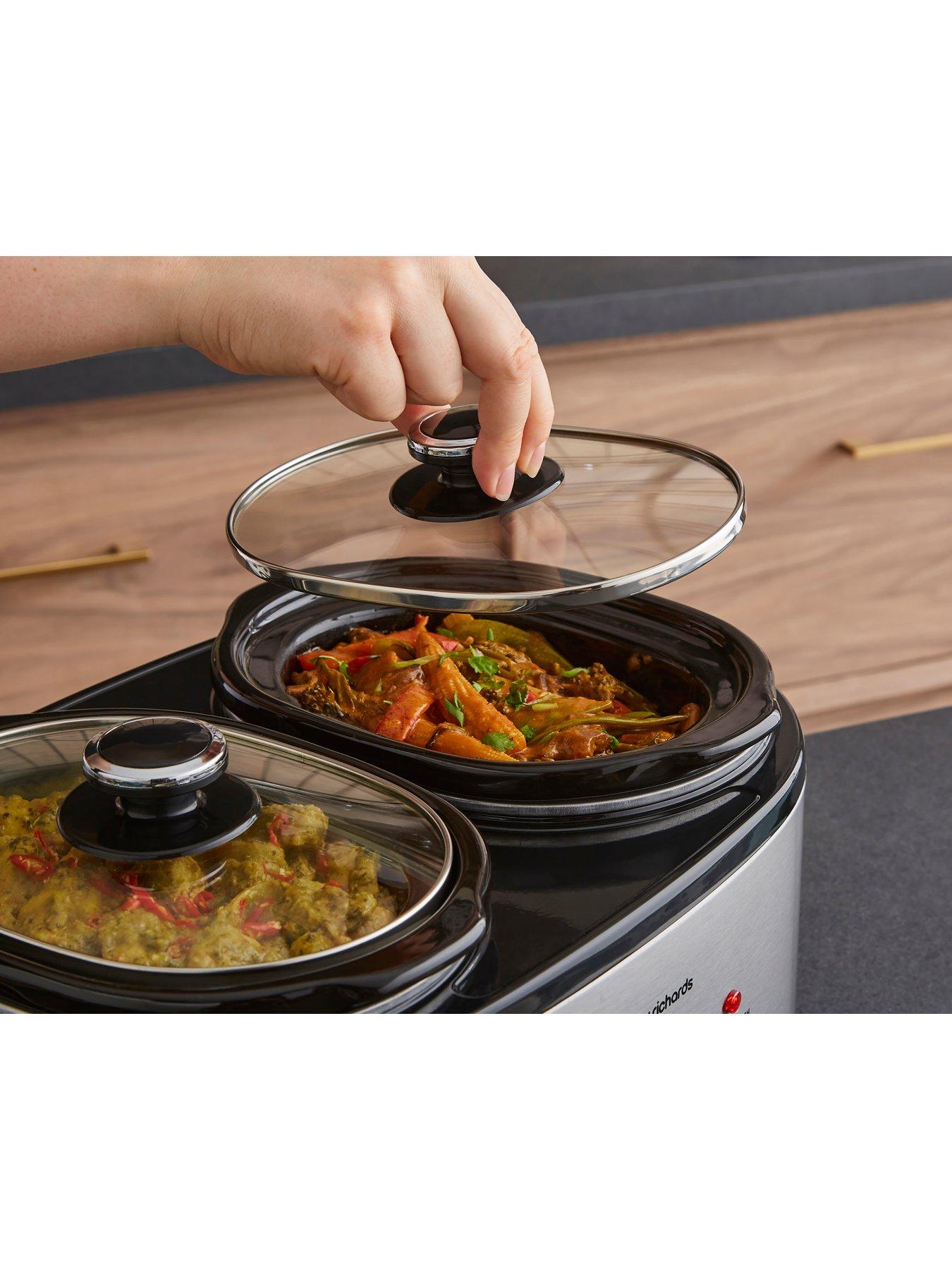 Image 6 of 8 of Morphy Richards 3.8L DuoServe Double Pot Slow Cooker