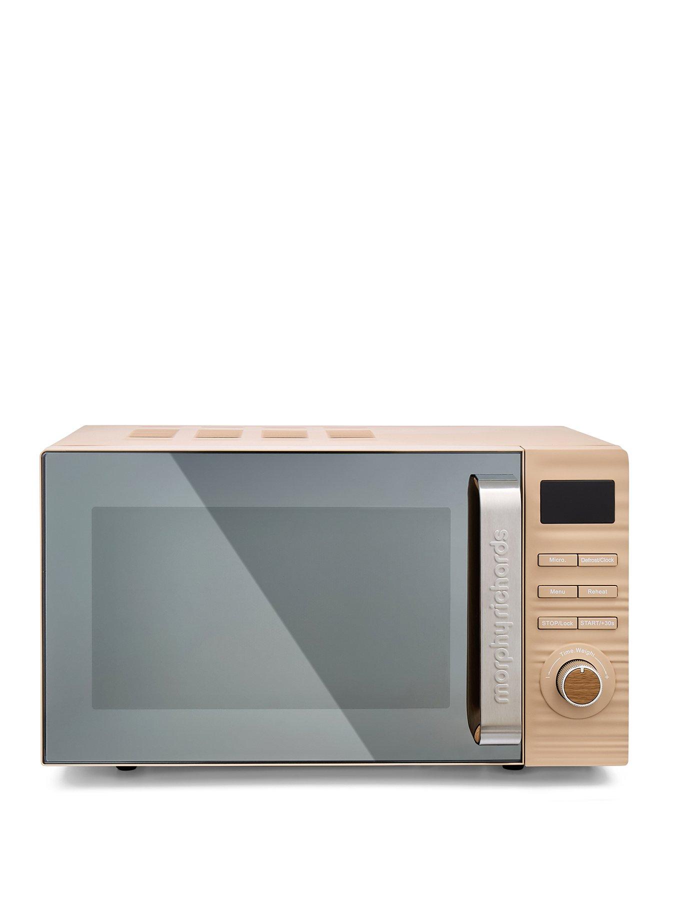 Image 1 of 8 of Morphy Richards Clay 20L 800W Brown Digital Microwave - Felspar