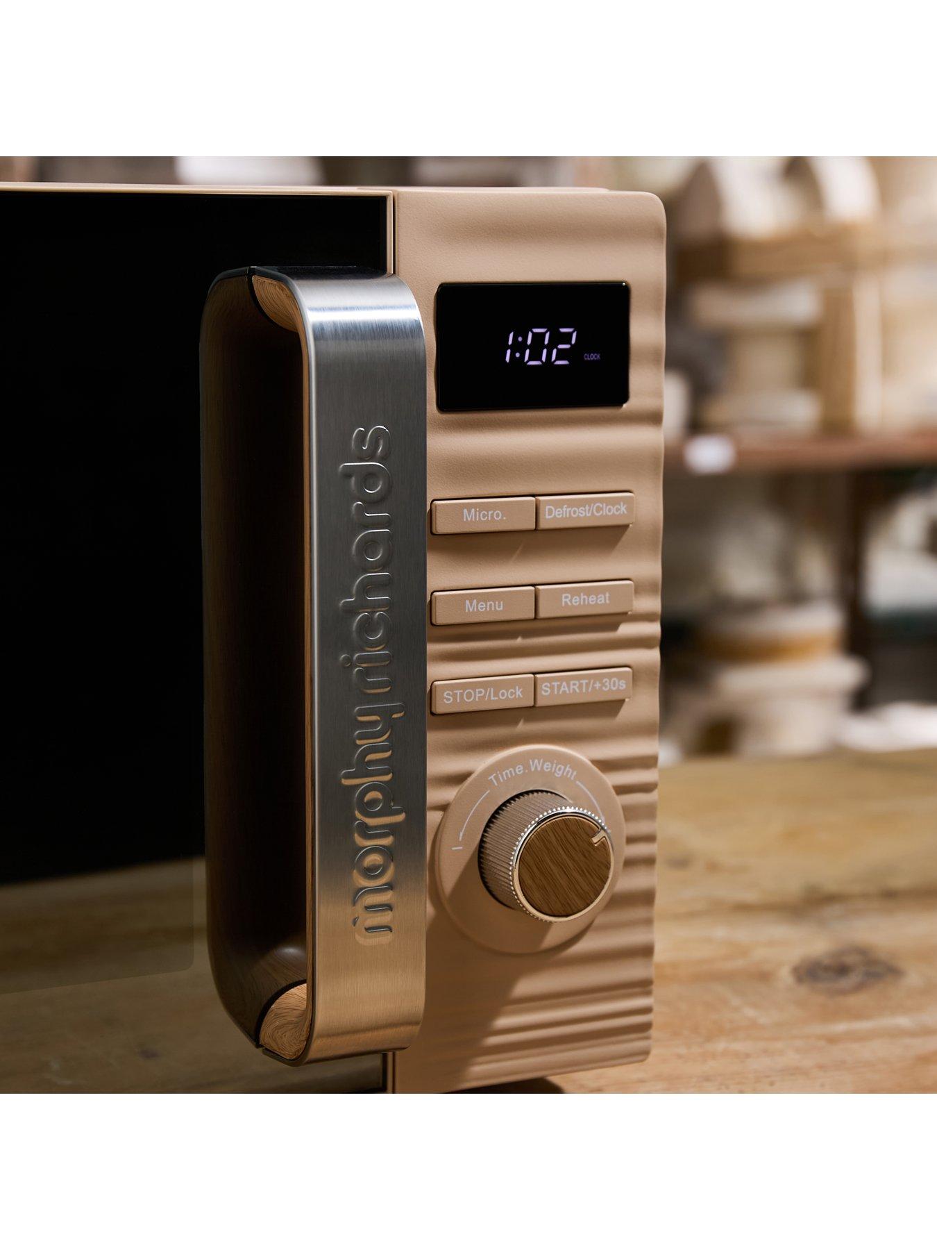 Image 4 of 8 of Morphy Richards Clay 20L 800W Brown Digital Microwave - Felspar