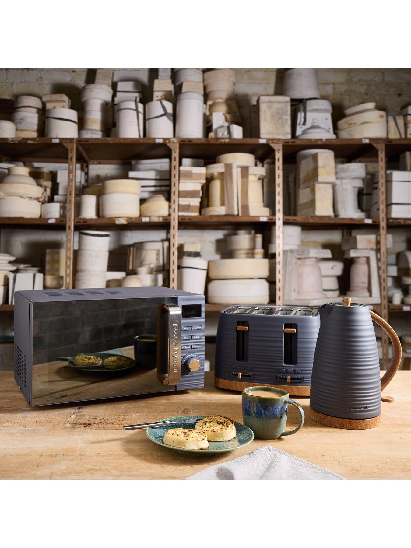Image 7 of 8 of Morphy Richards Clay 20L 800W Grey Digital Microwave - Flint