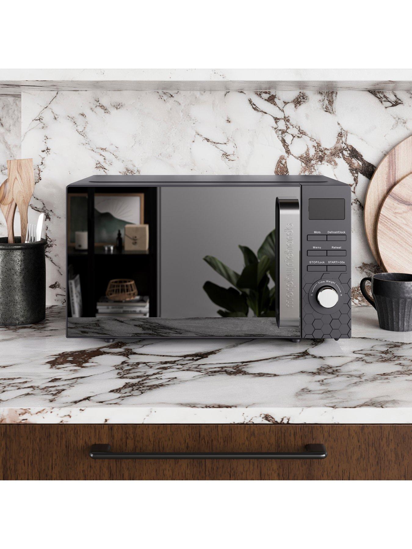 Image 4 of 8 of Morphy Richards Microwave Cassini 20L 800W Black Moonless Night