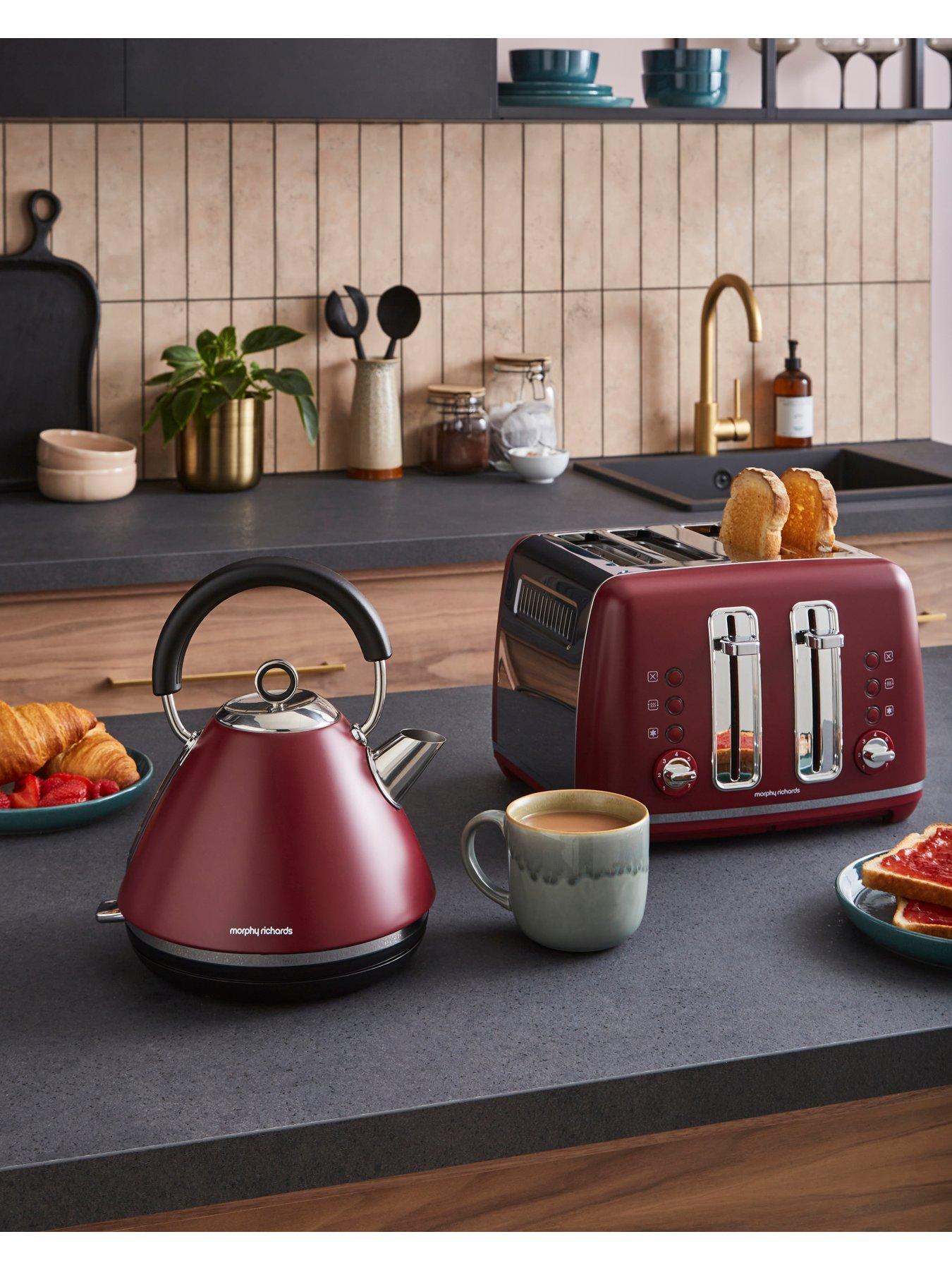 Image 2 of 7 of Morphy Richards Accents Pyramid Kettle & Toaster Rhubarb