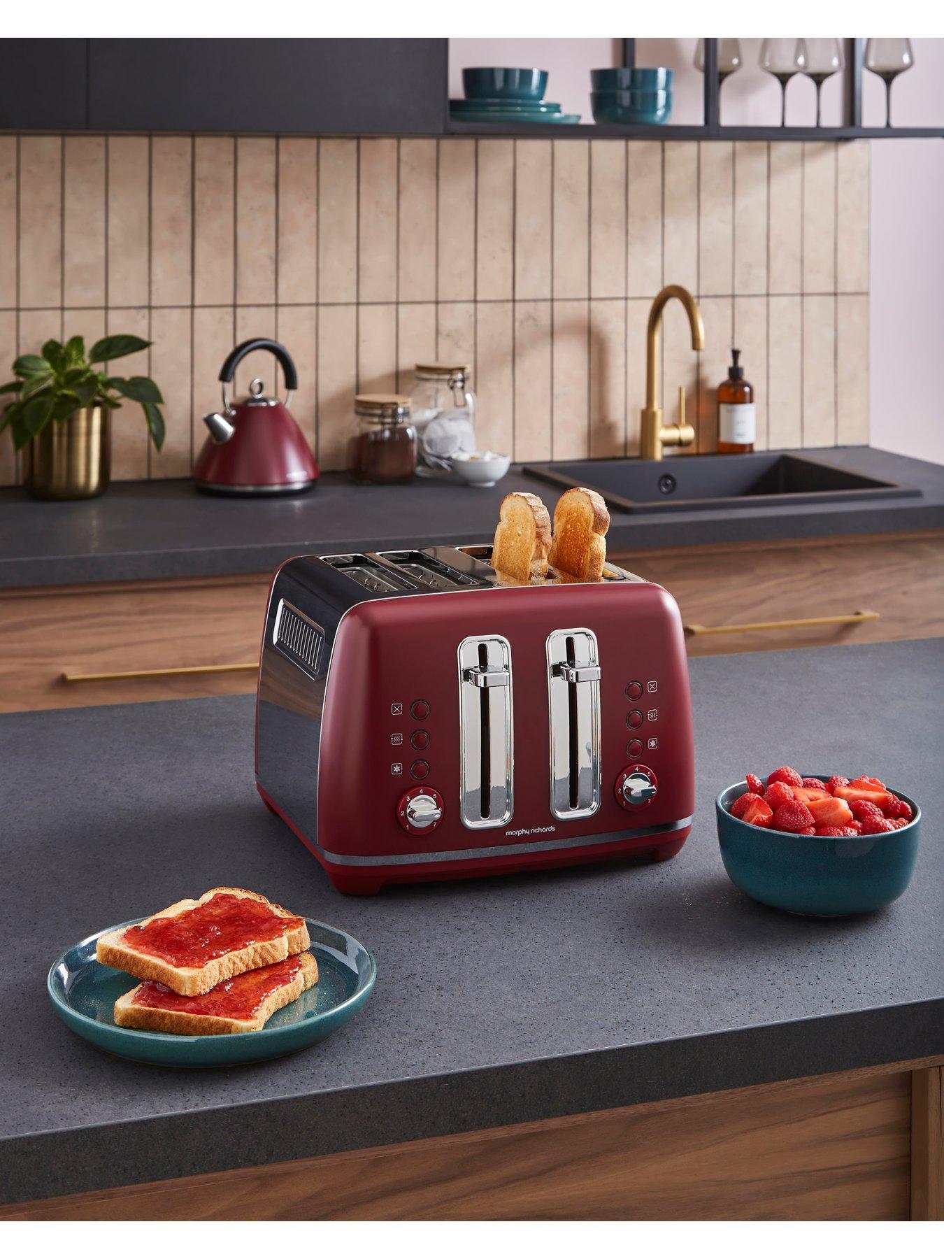 Image 4 of 7 of Morphy Richards Accents Pyramid Kettle & Toaster Rhubarb
