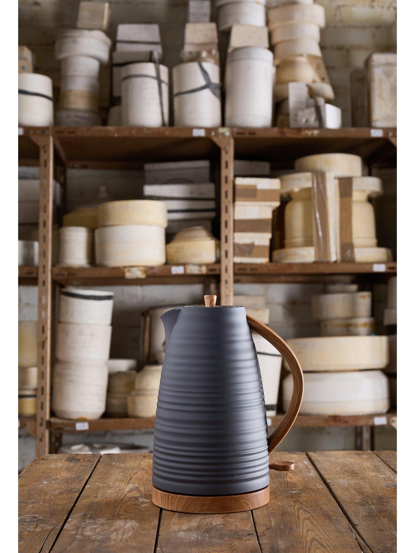 Image 2 of 8 of Morphy Richards Clay 1.7L Grey Jug Kettle - Flint