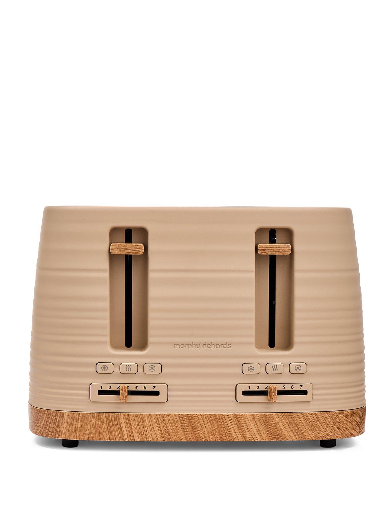 Image 1 of 8 of Morphy Richards Clay 4-Slice Brown Toaster - Felspar