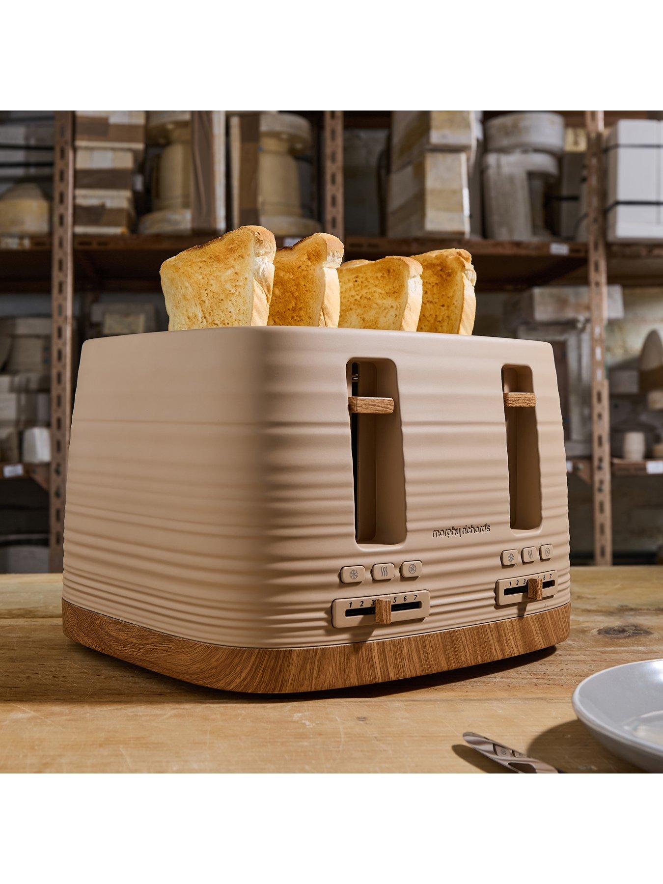 Image 4 of 8 of Morphy Richards Clay 4-Slice Brown Toaster - Felspar