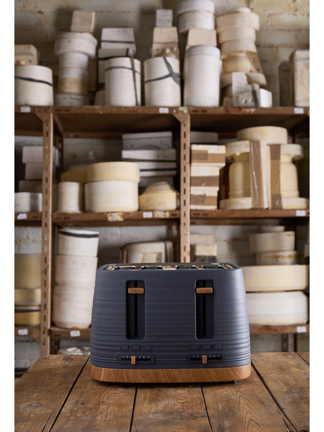 Image 2 of 8 of Morphy Richards Clay 4-Slice Grey Toaster - Flint