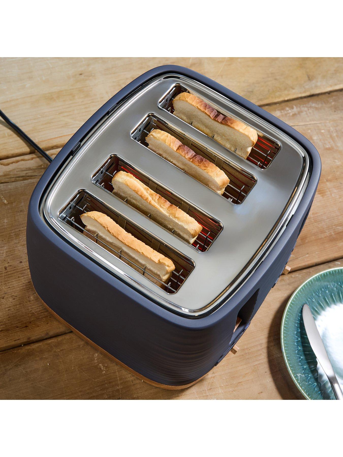 Image 5 of 8 of Morphy Richards Clay 4-Slice Grey Toaster - Flint