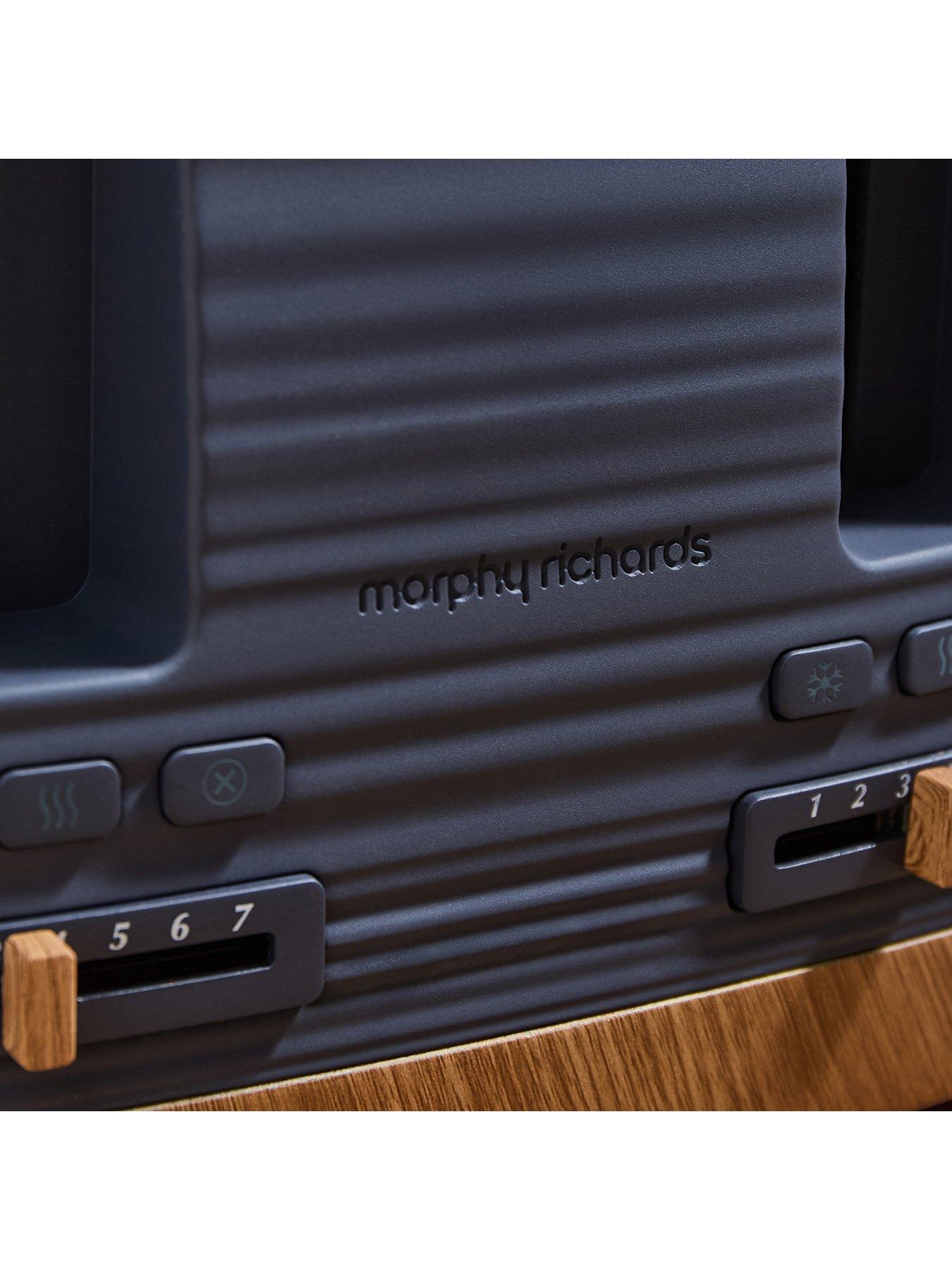 Image 7 of 8 of Morphy Richards Clay 4-Slice Grey Toaster - Flint