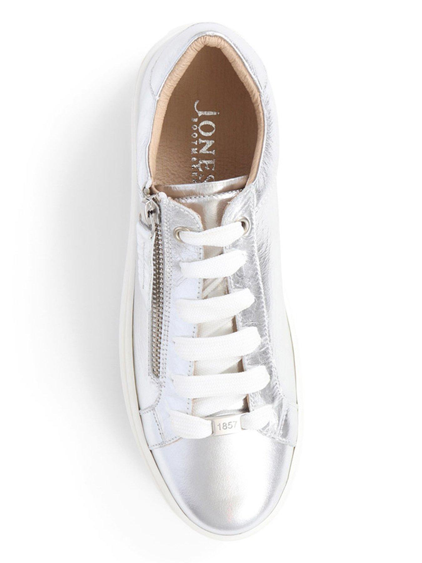  image of jones-bootmaker-amalia-flatform-trainer-silver