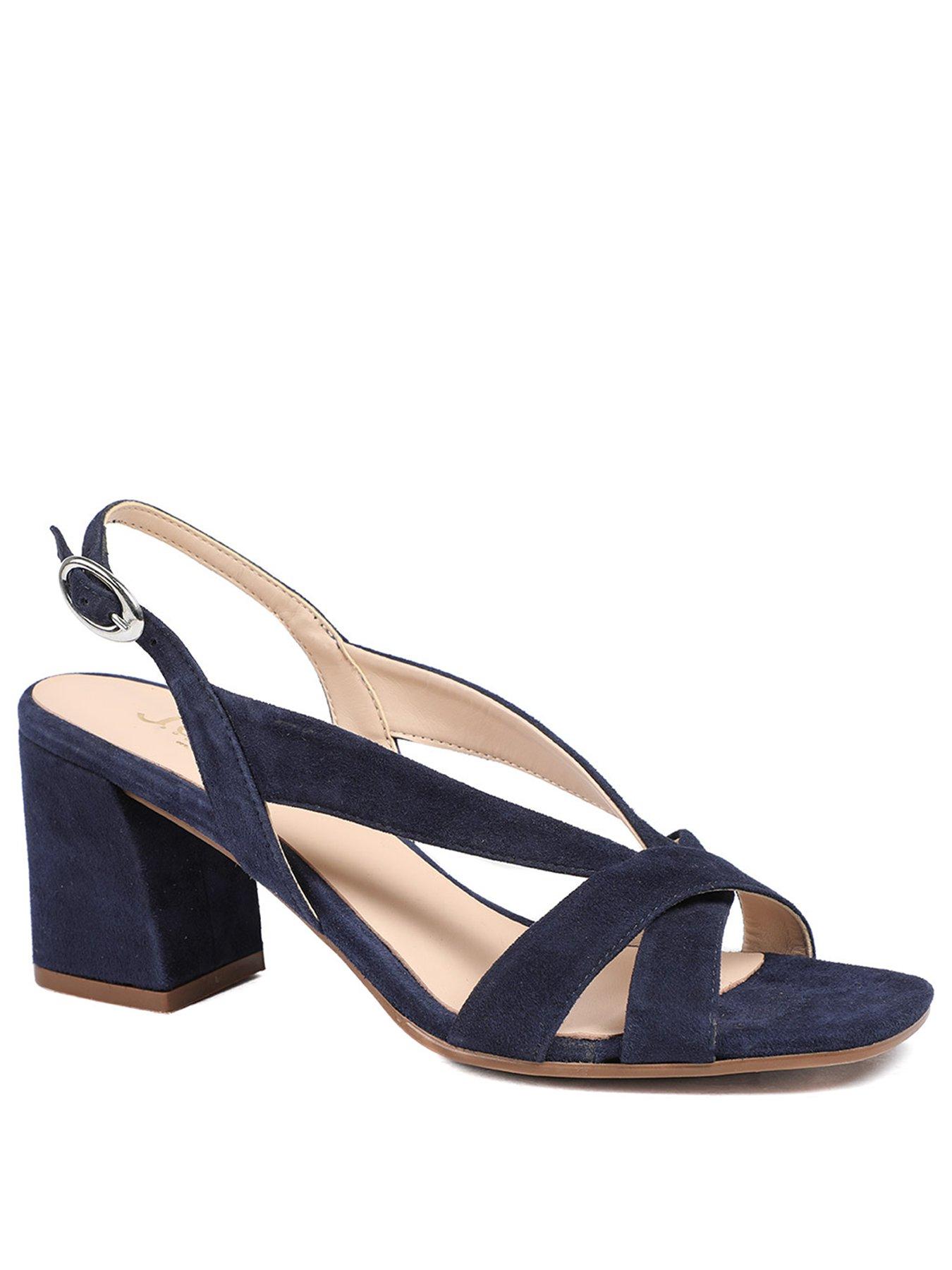 Image 2 of 5 of Jones Bootmaker Geneve Block Heel Sandal - Navy