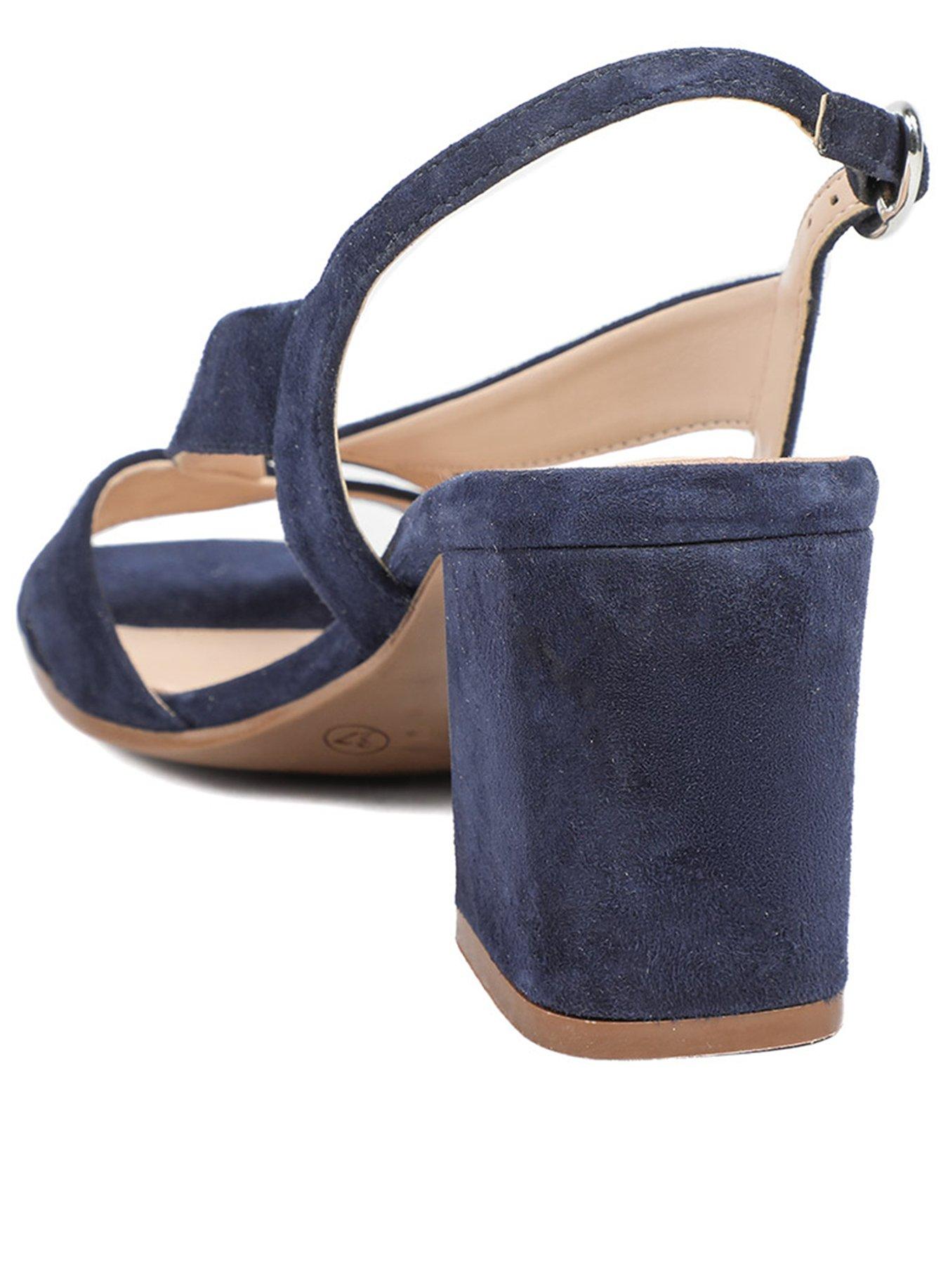 Image 3 of 5 of Jones Bootmaker Geneve Block Heel Sandal - Navy